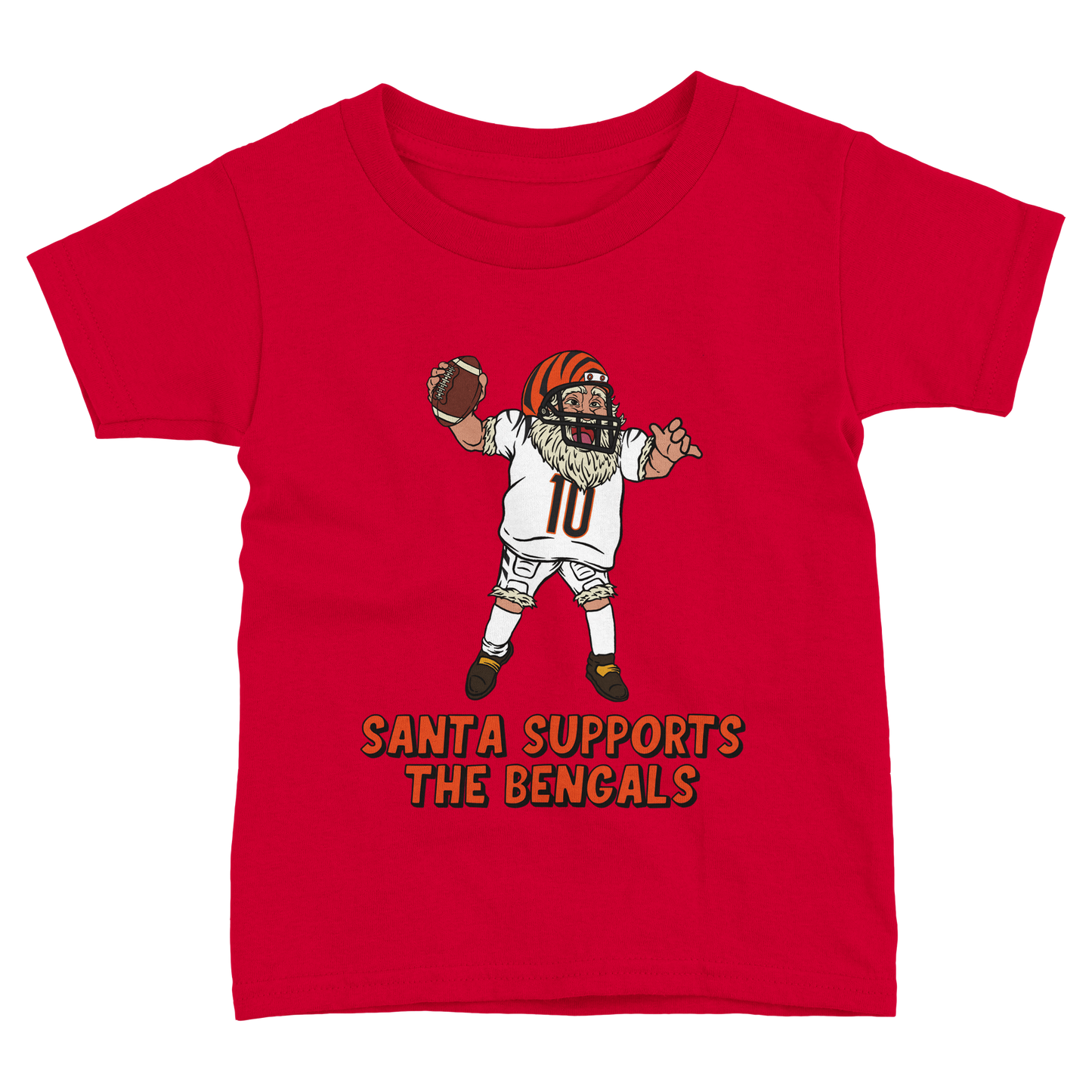 Cincinnati Bengals Toddler Fine Jersey Santa T-Shirt