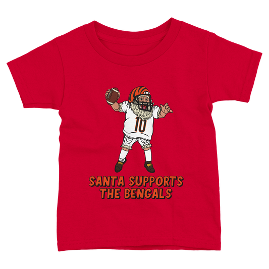 Cincinnati Bengals Toddler Fine Jersey Santa T-Shirt