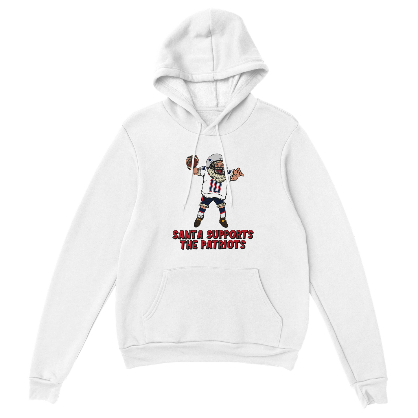 New England Patriots Unisex Pullover Santa Hoodie