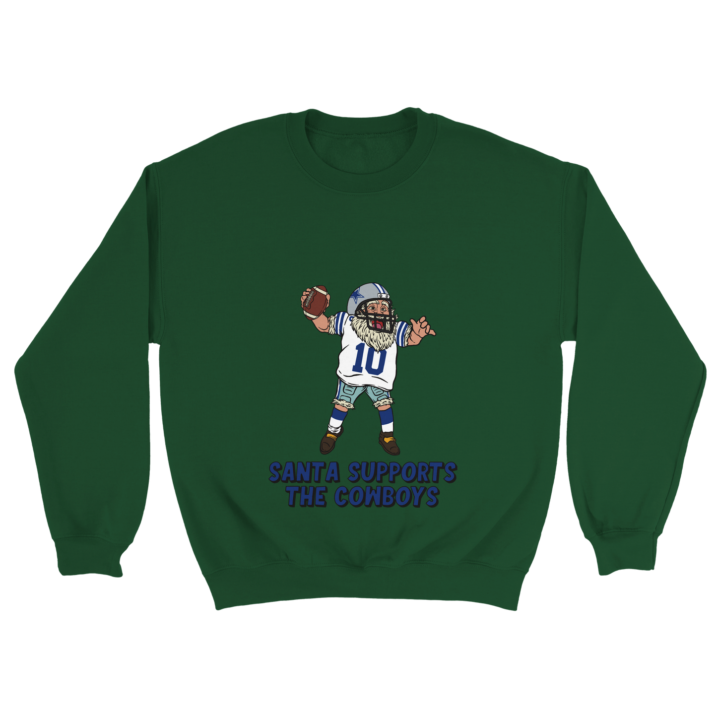 Dallas Cowboys Unisex Crewneck Santa Sweatshirt