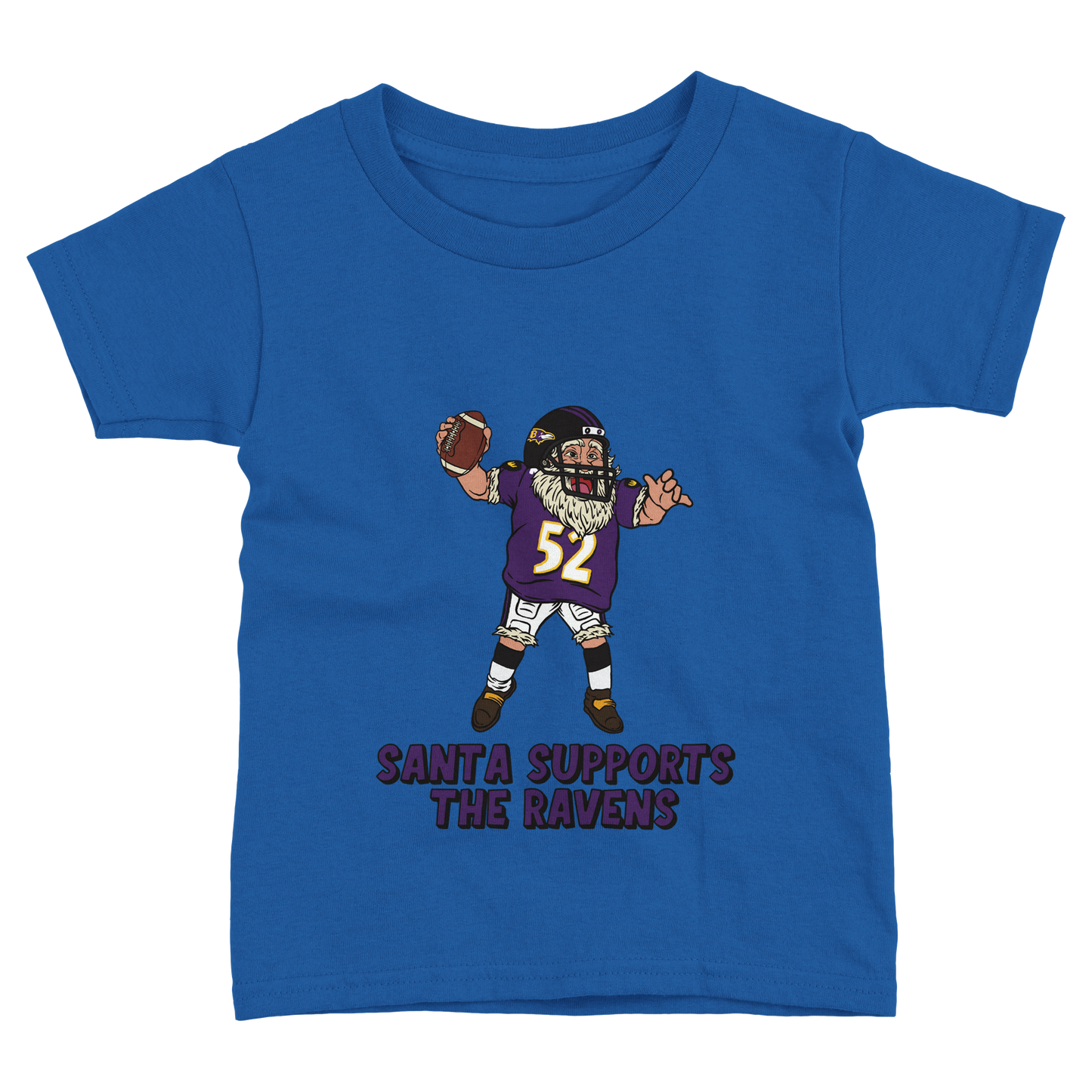 Baltimore Ravens Toddler Fine Jersey Santa T-Shirt