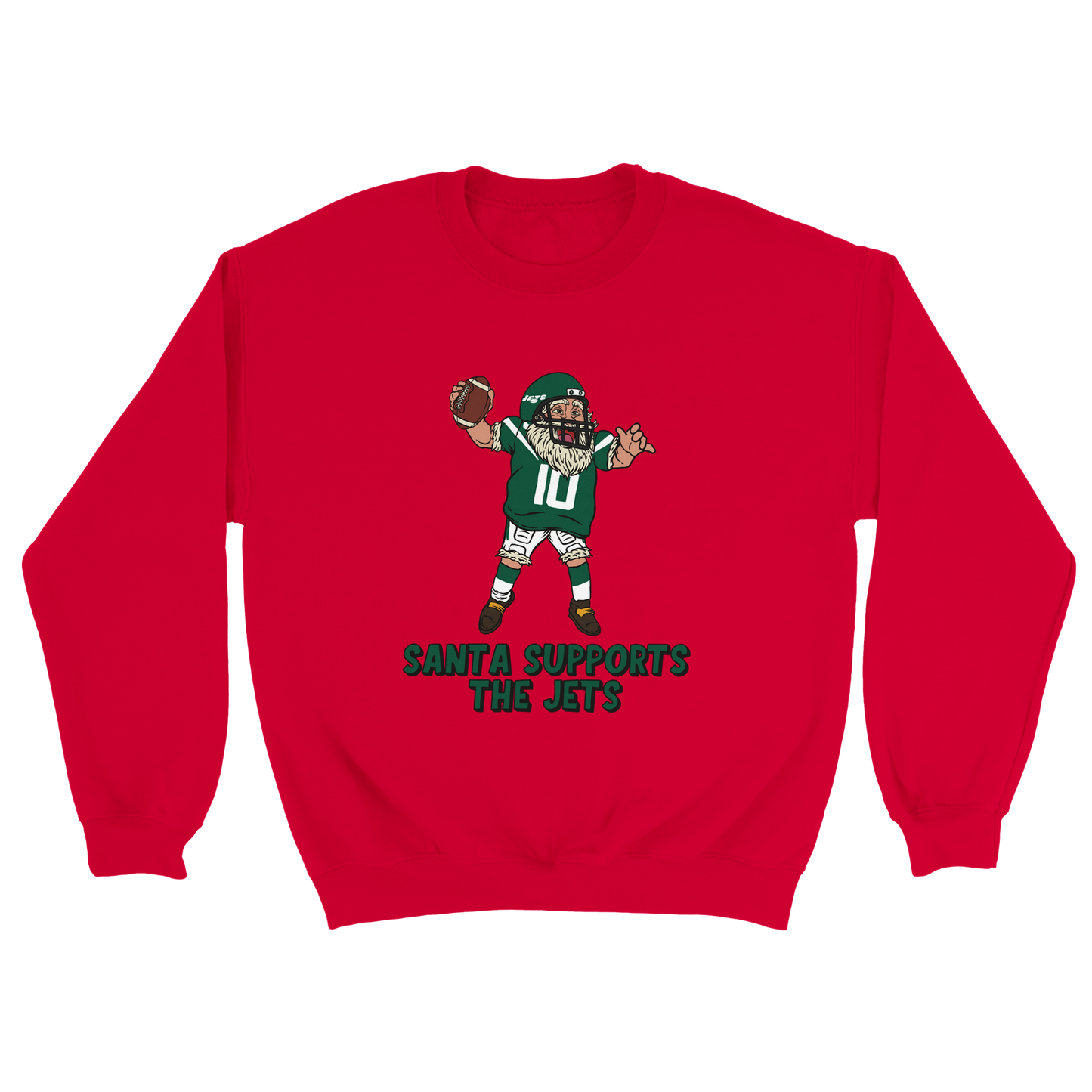 New York Jets Unisex Crewneck Santa Sweatshirt