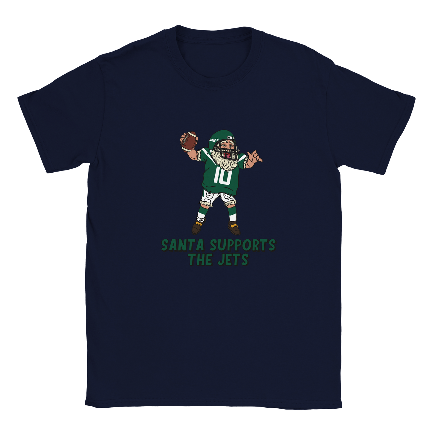 New York Jets Kids Crewneck Santa T-shirt