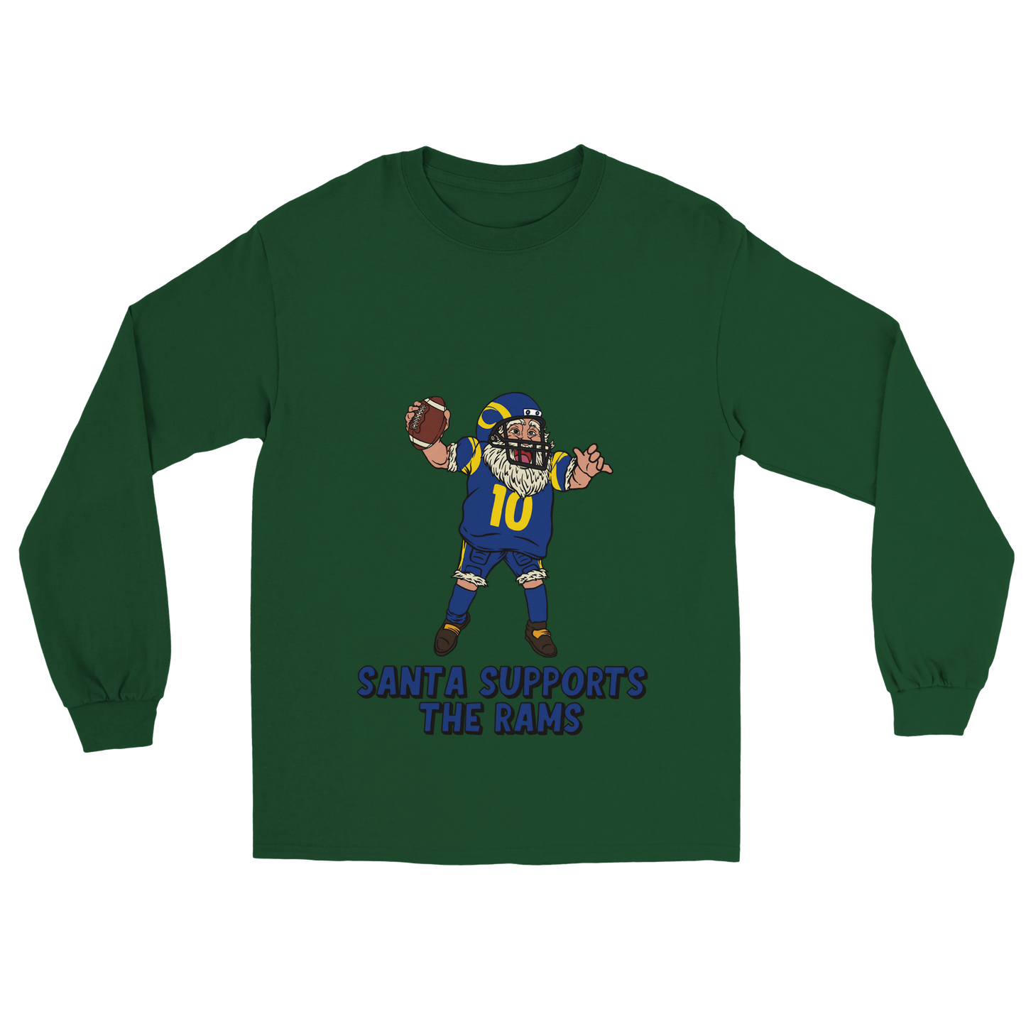 Los Angeles Rams Unisex Longsleeve Santa T-shirt