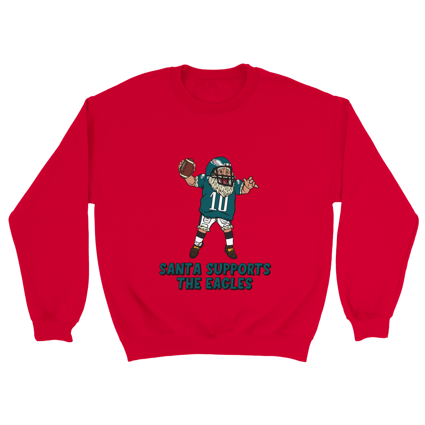 Philadelphia Eagles Unisex Crewneck Santa Sweatshirt