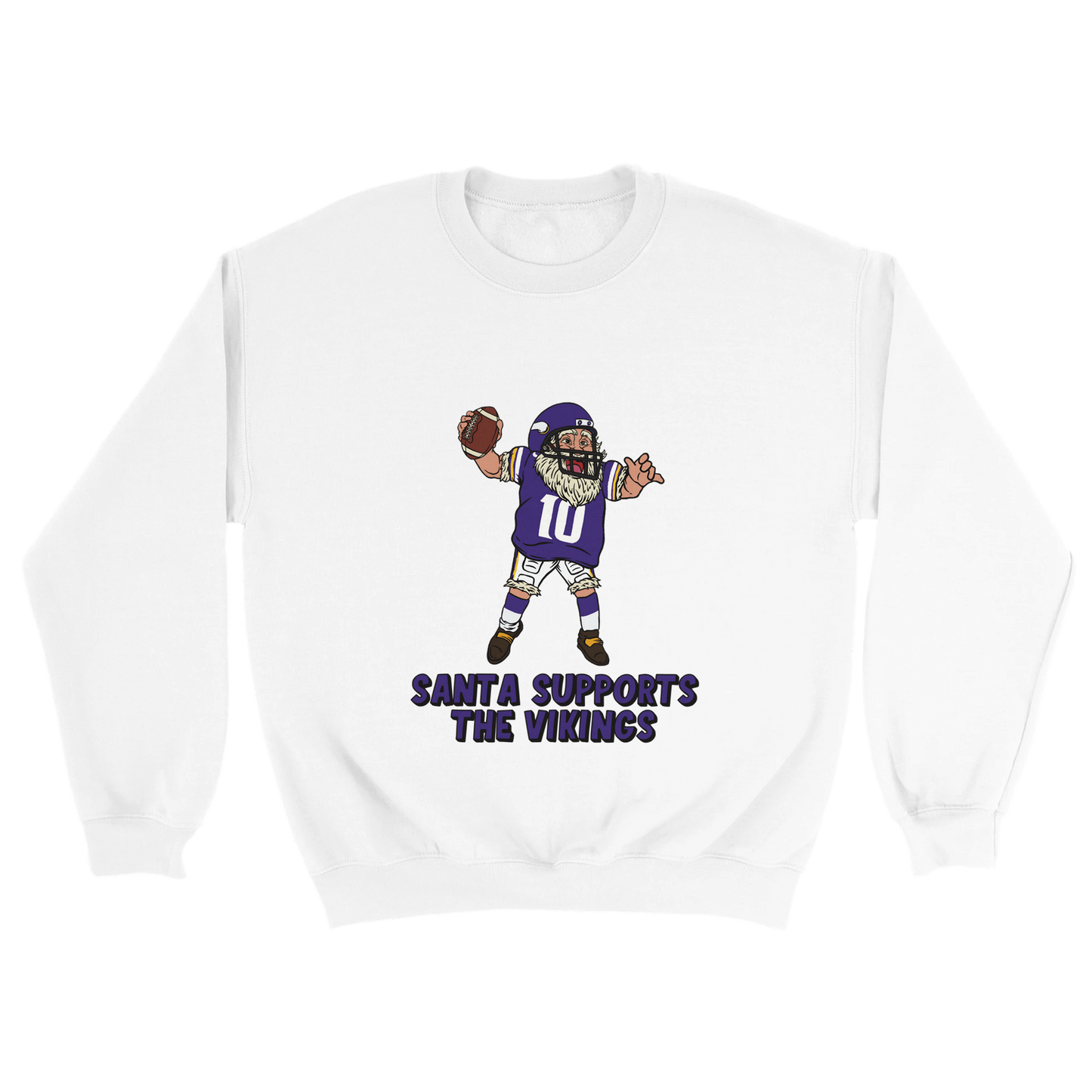 Minnesota Vikings Unisex Crewneck Santa Sweatshirt