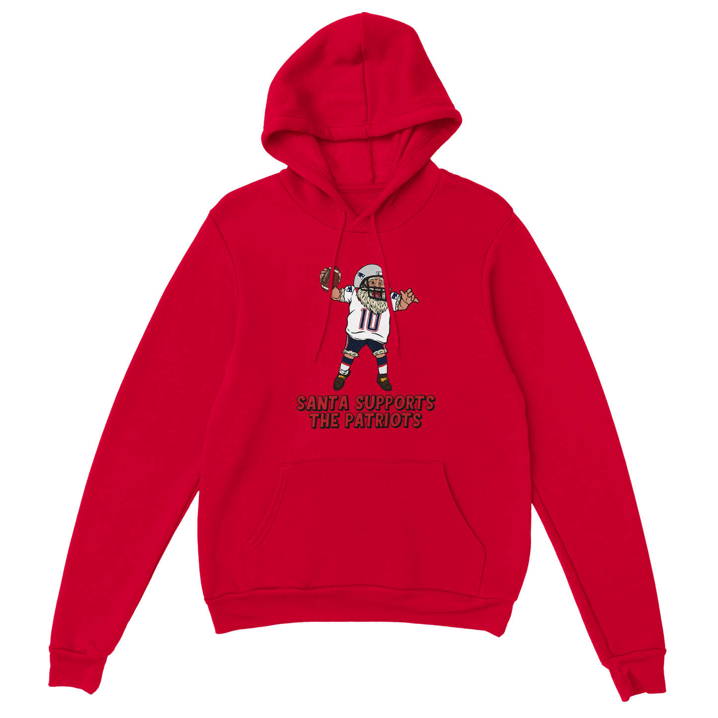 New England Patriots Unisex Pullover Santa Hoodie