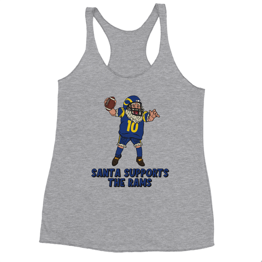 Los Angeles Rams Women's Racerback Santa Tank Top