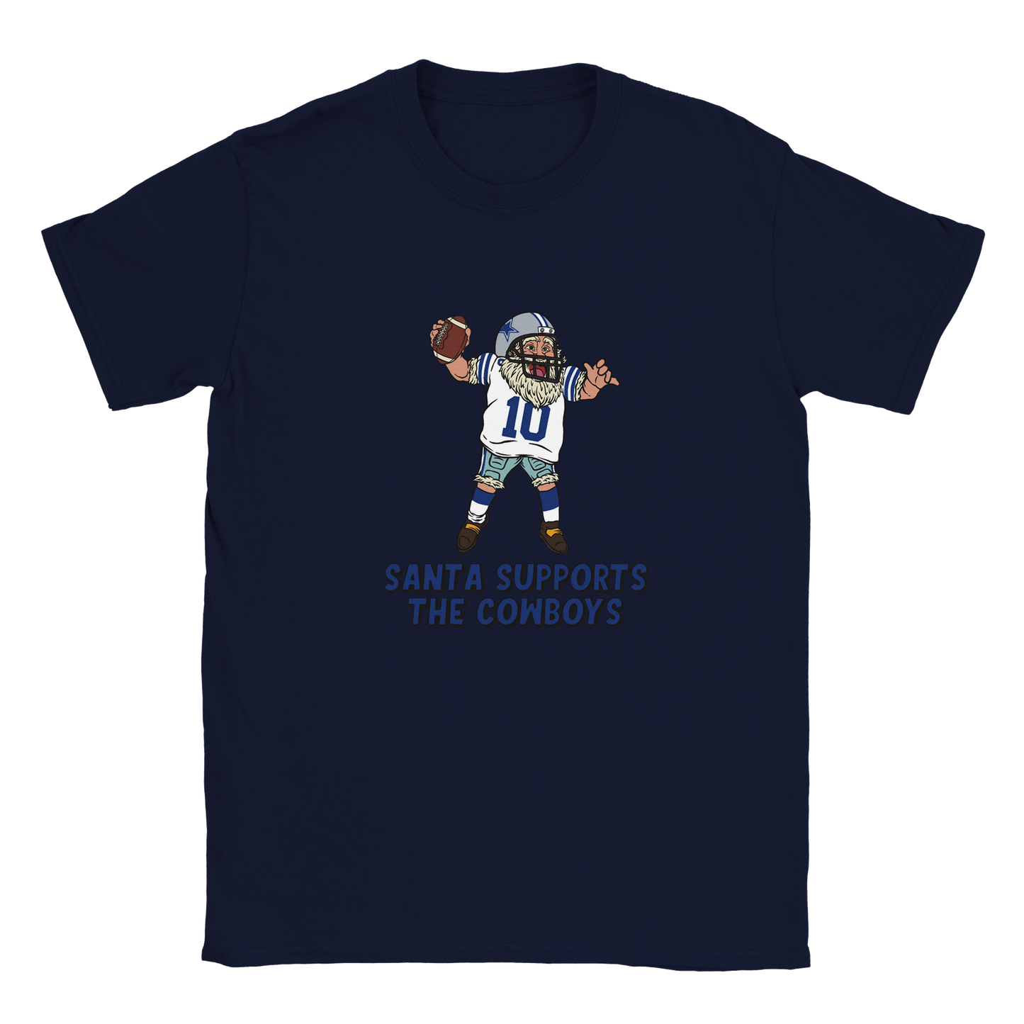 Dallas Cowboys Kids Crewneck Santa T-shirt