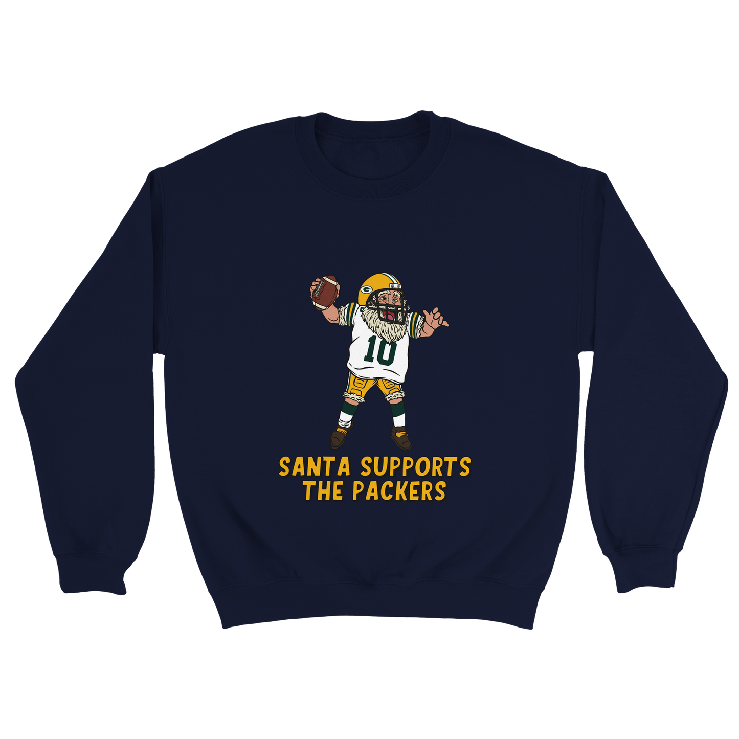 Green Bay Packers  Unisex Crewneck Santa Sweatshirt