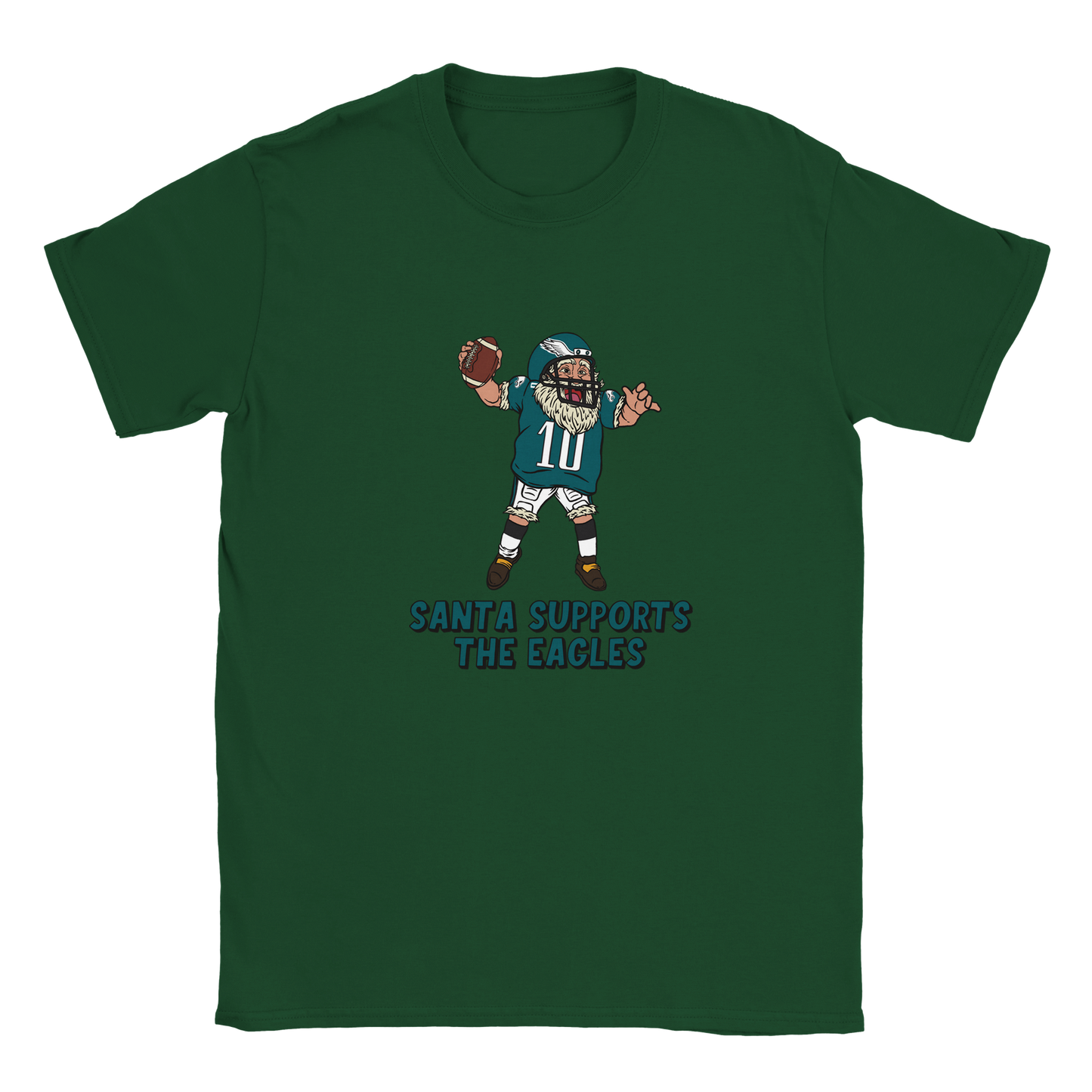 Philadelphia Eagles Kids Crewneck Santa T-shirt