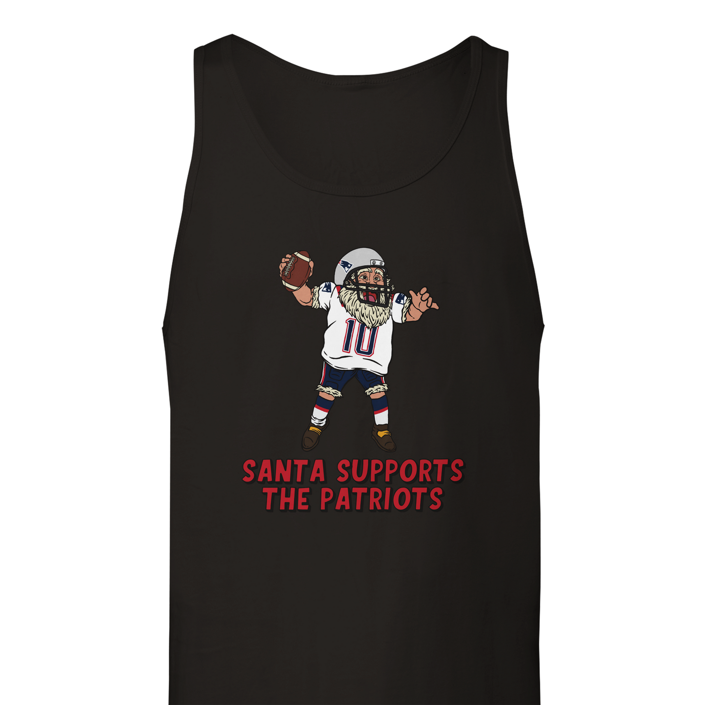 New England Patriots Unisex Tank Santa Top