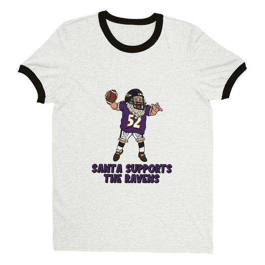 Baltimore Ravens Santa T-Shirt - Men's clothing