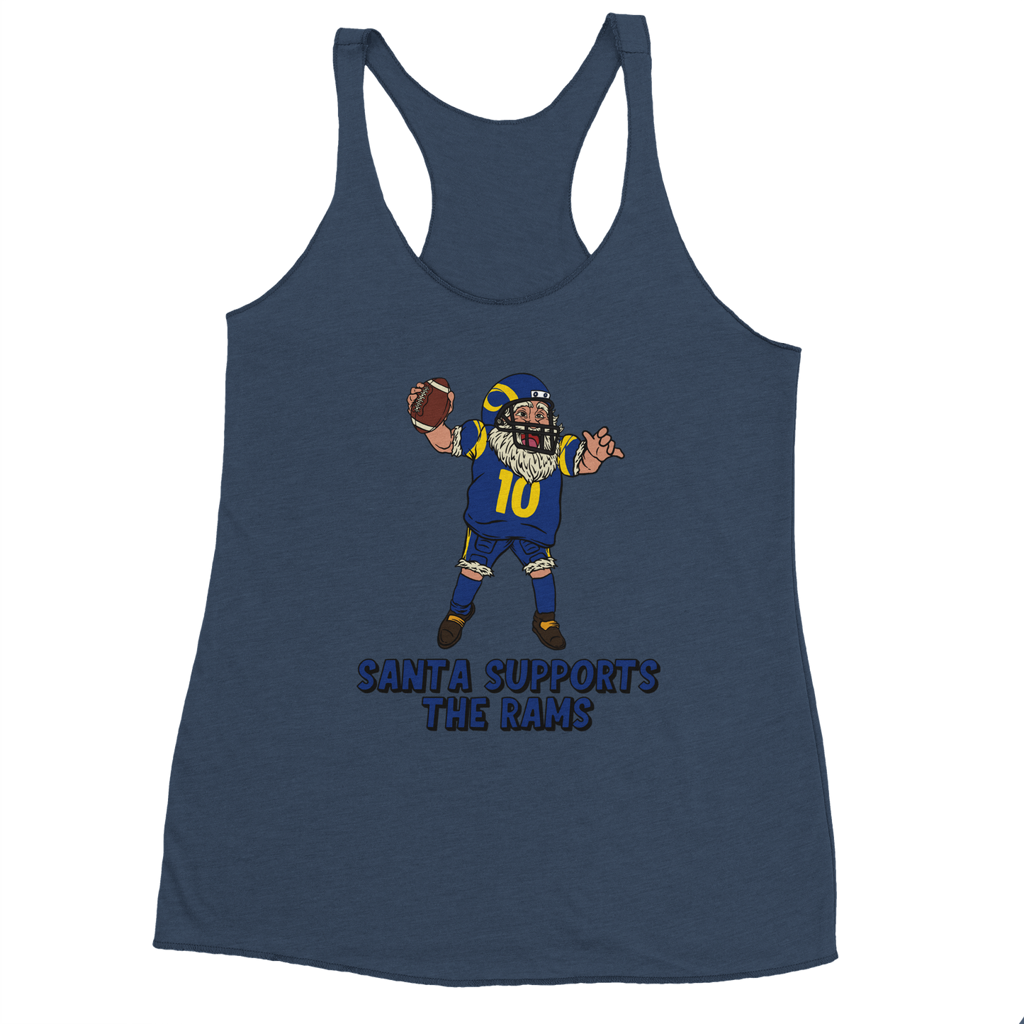 Los Angeles Rams Women's Racerback Santa Tank Top