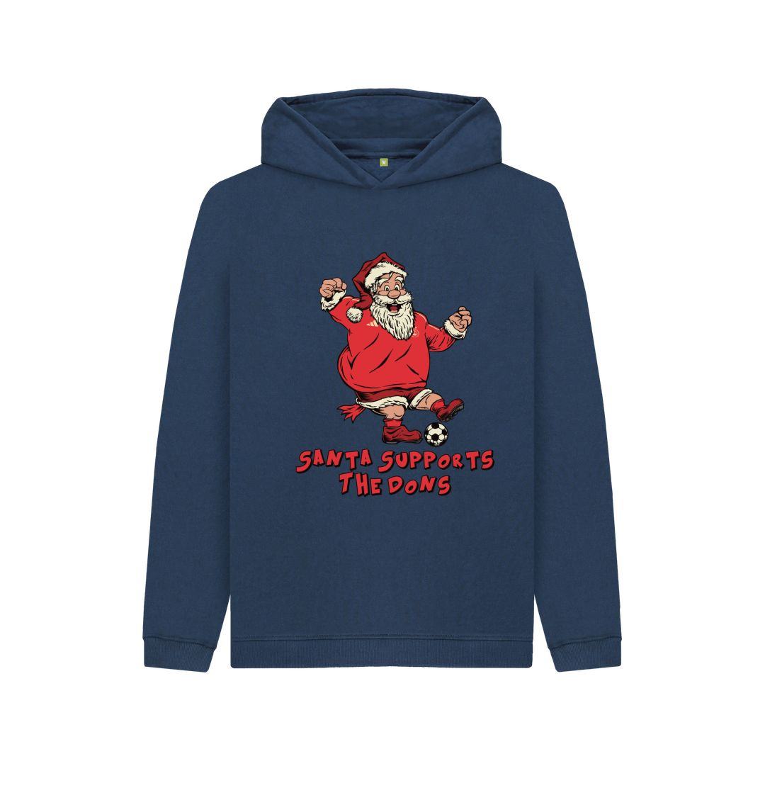 Navy Blue Aberdeen Kids Santa Hoody