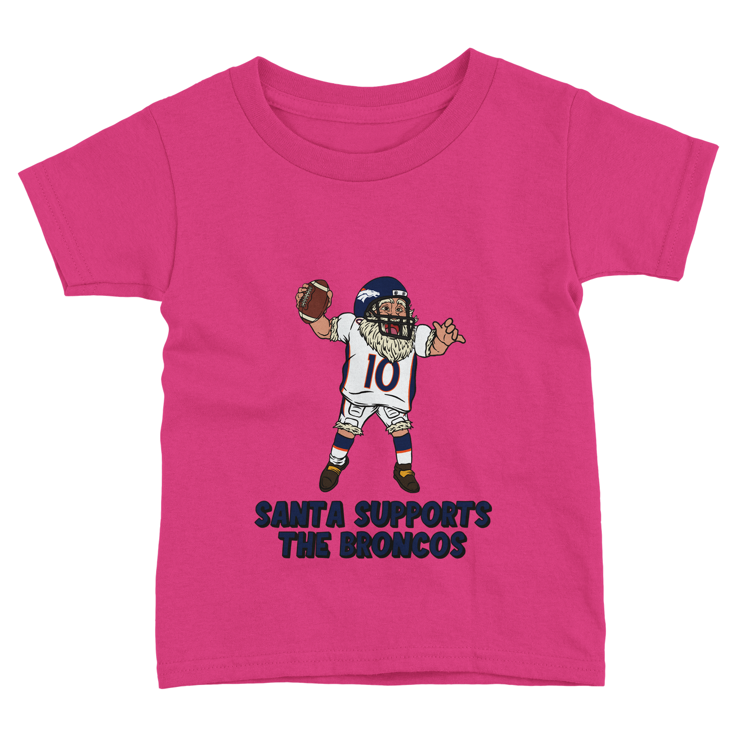 Denver Broncos Toddler Fine Jersey Santa T-Shirt