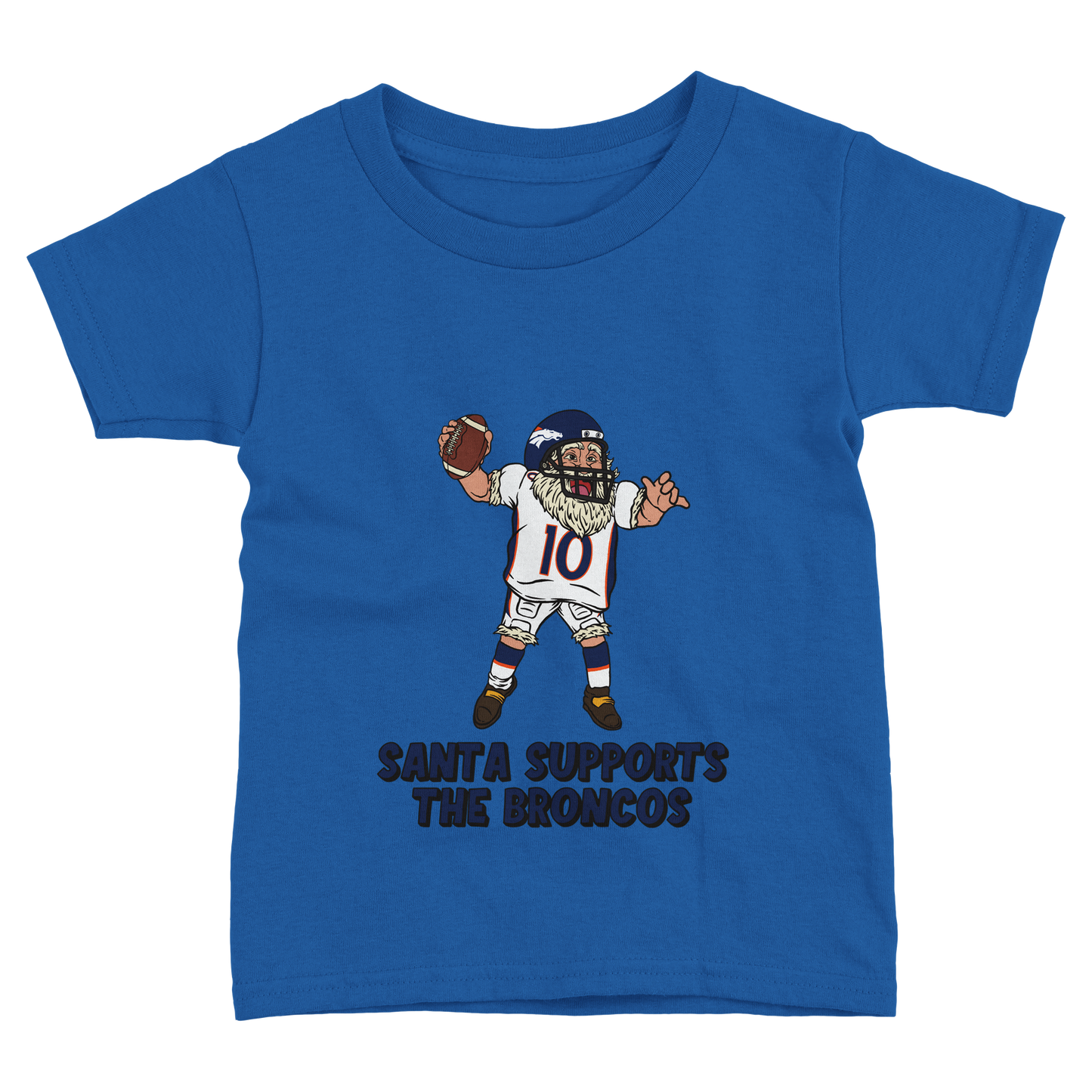 Denver Broncos Toddler Fine Jersey Santa T-Shirt