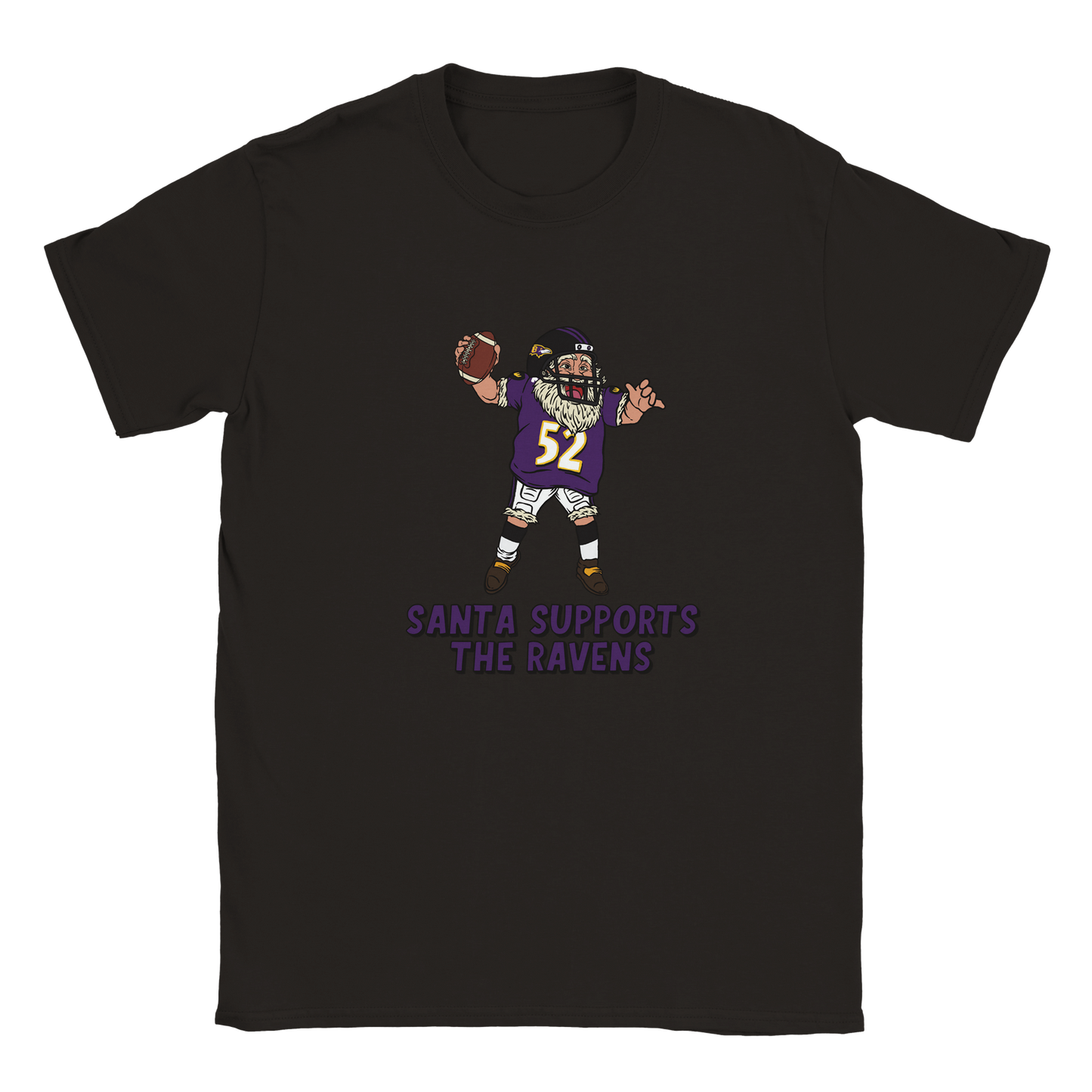 Baltimore Ravens Kids Crewneck Santa T-shirt