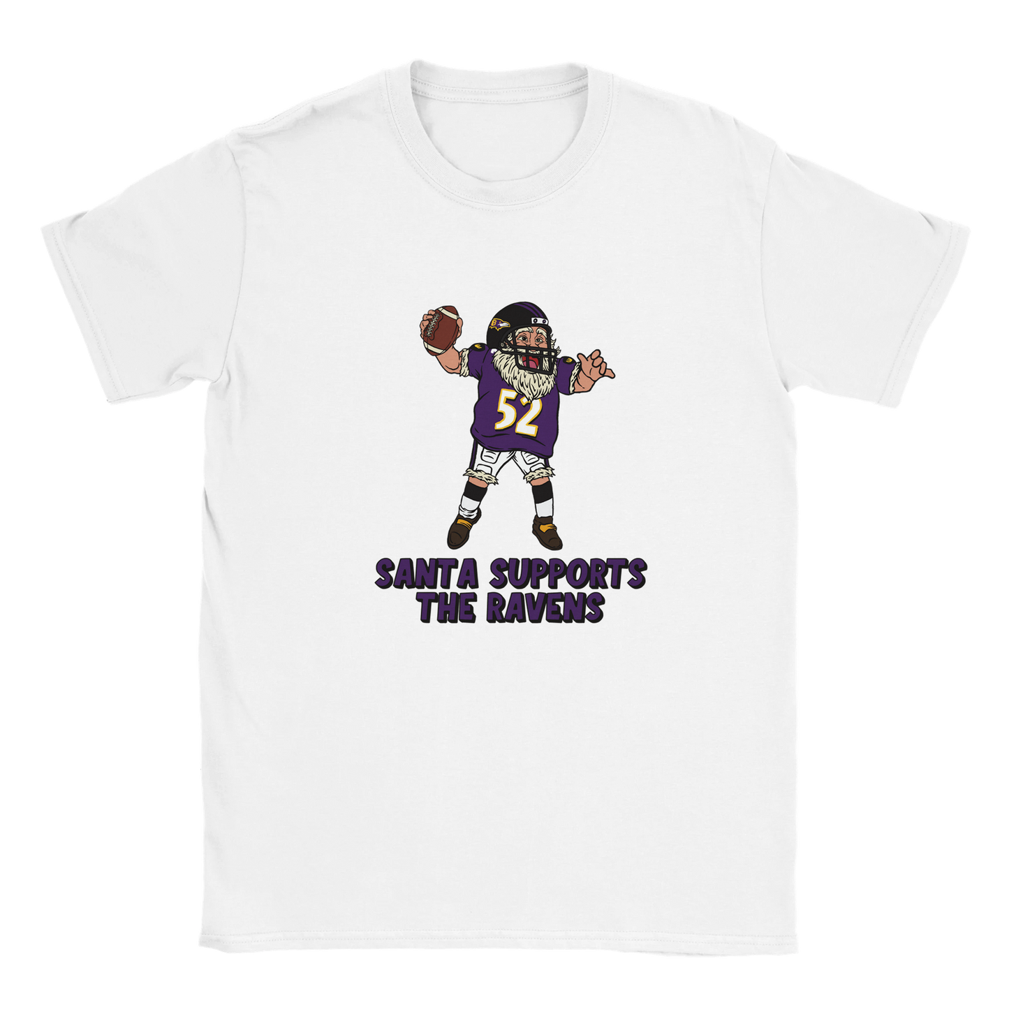 Baltimore Ravens Kids Crewneck Santa T-shirt