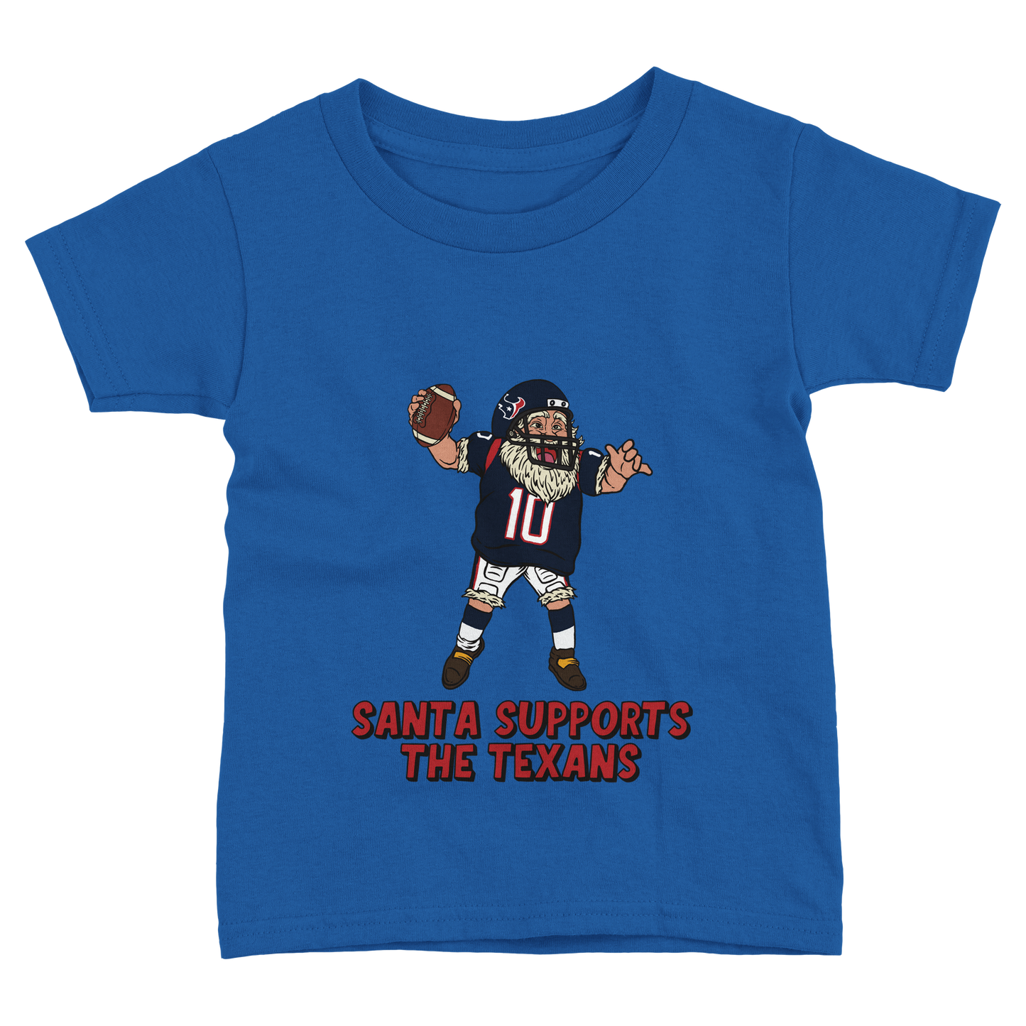 Houston Texans Toddler Fine Jersey Santa T-Shirt