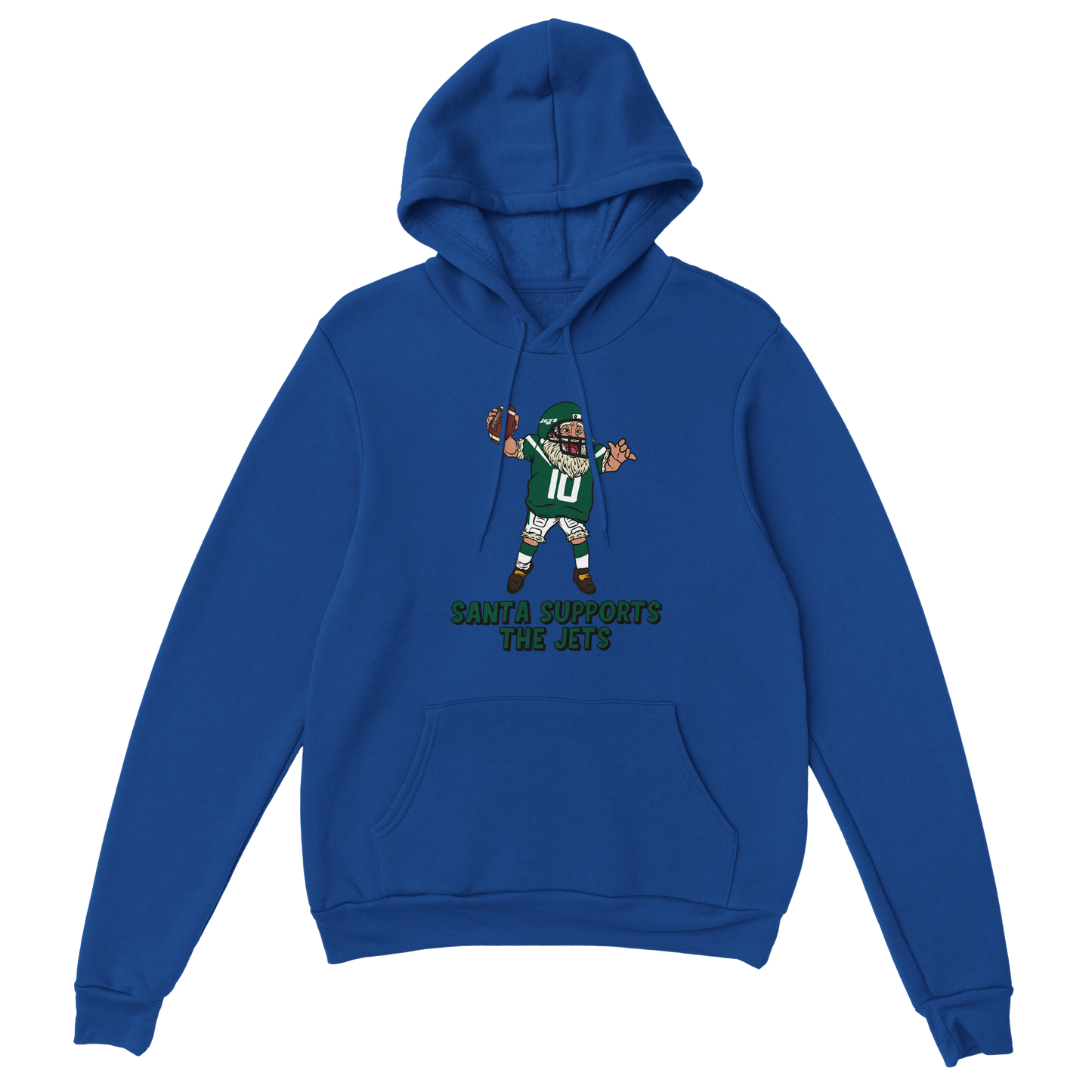 New York Jets Unisex Pullover Santa Hoodie