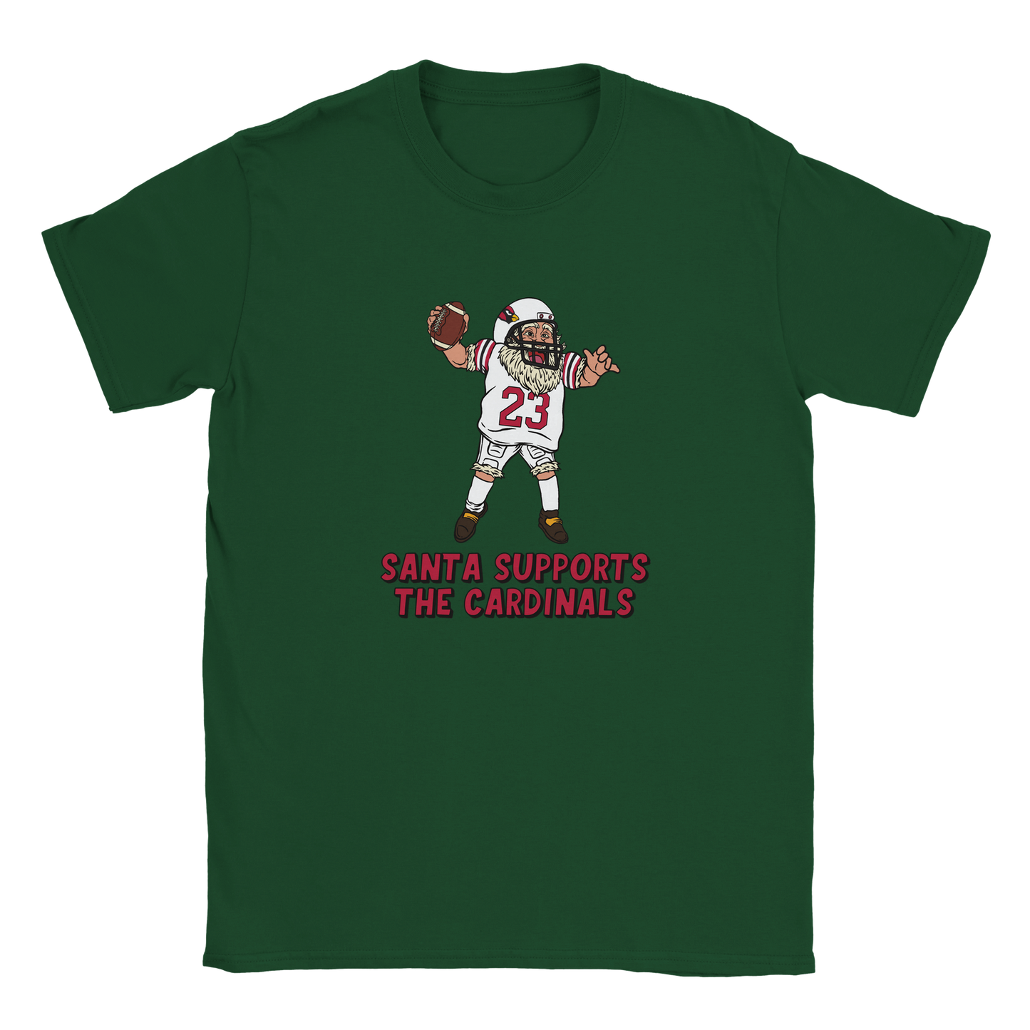 Arizona Cardinals Kids Crewneck Santa T-shirt