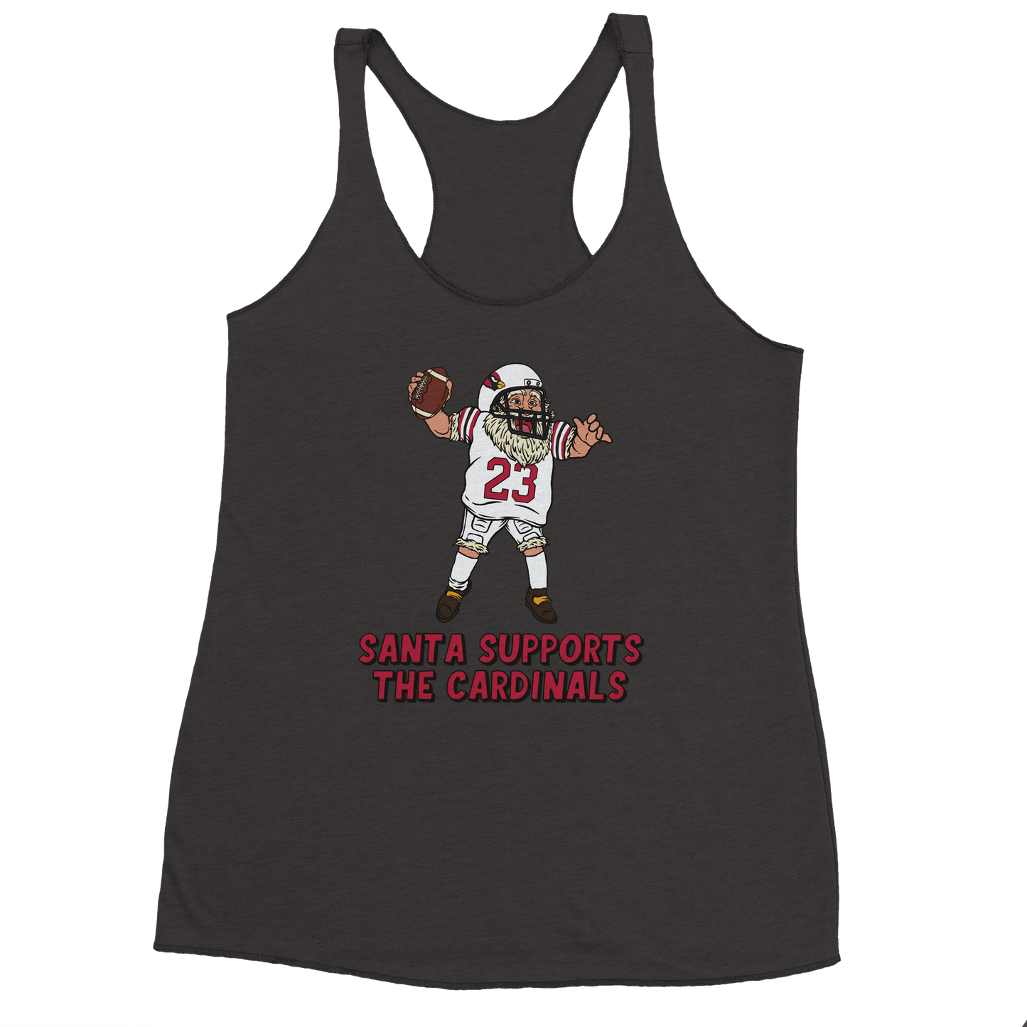 Arizona Cardinals Women's Racerback Santa Tank Top