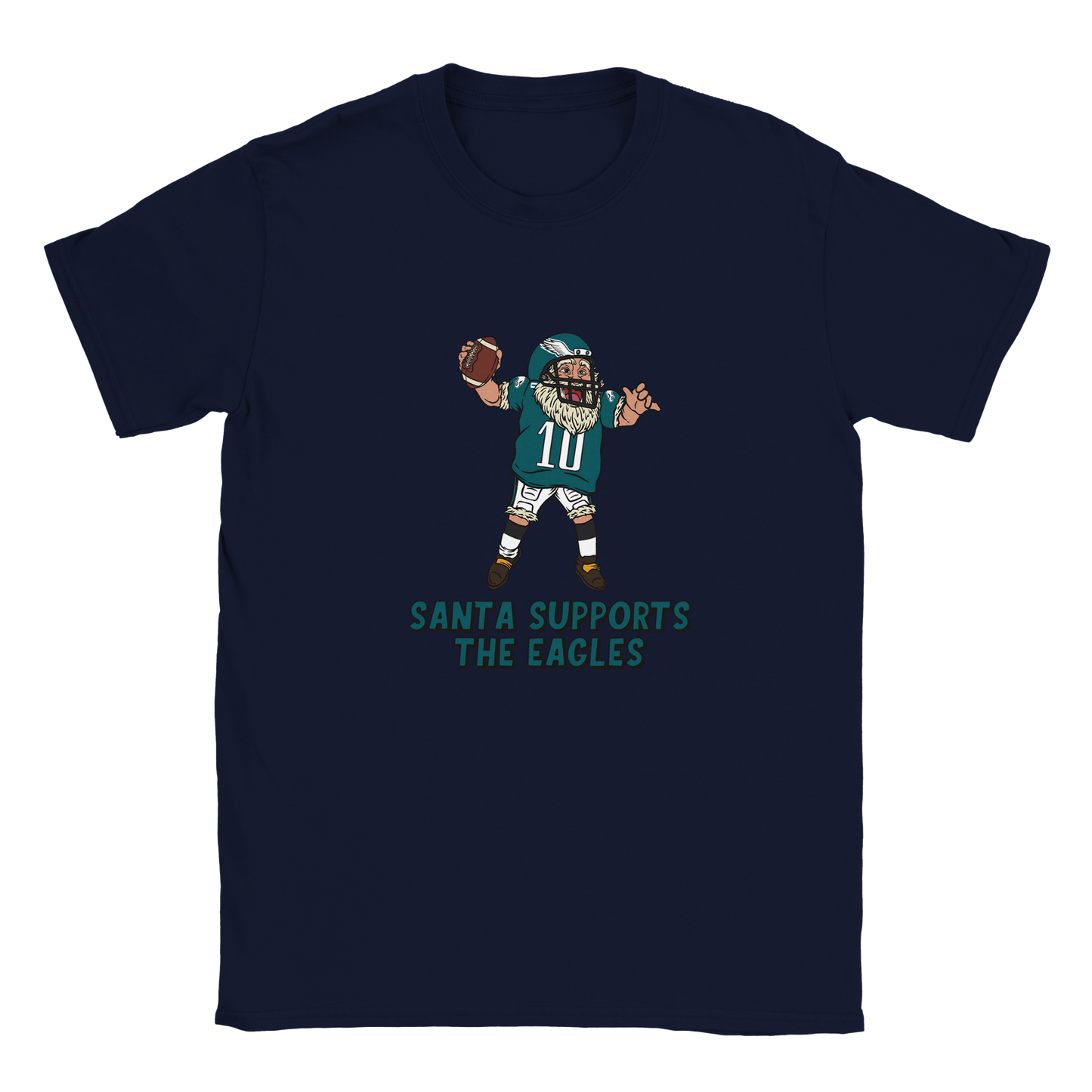 Philadelphia Eagles Kids Crewneck Santa T-shirt