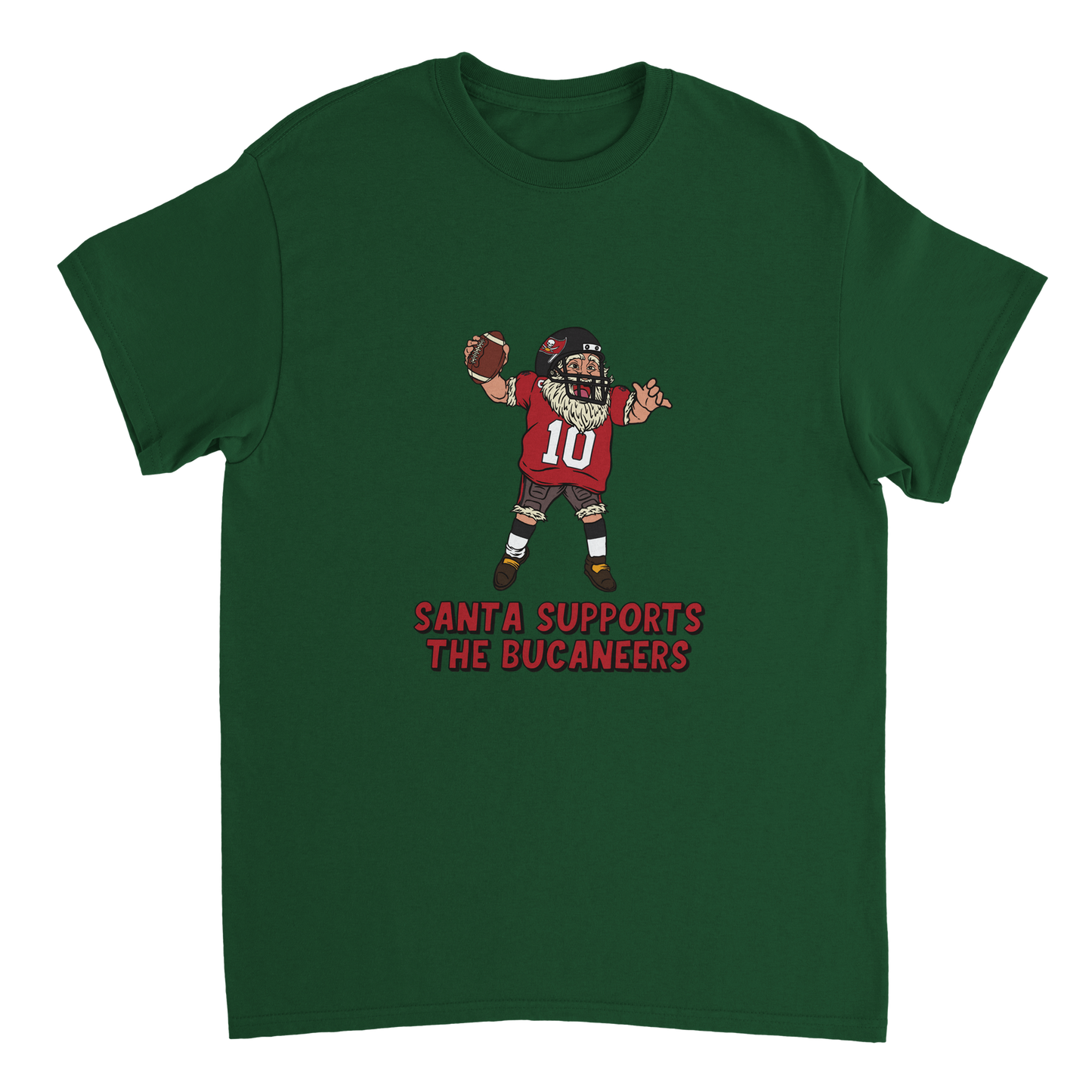 Tampa Bay Buccaneers Unisex Crewneck Santa T-shirt