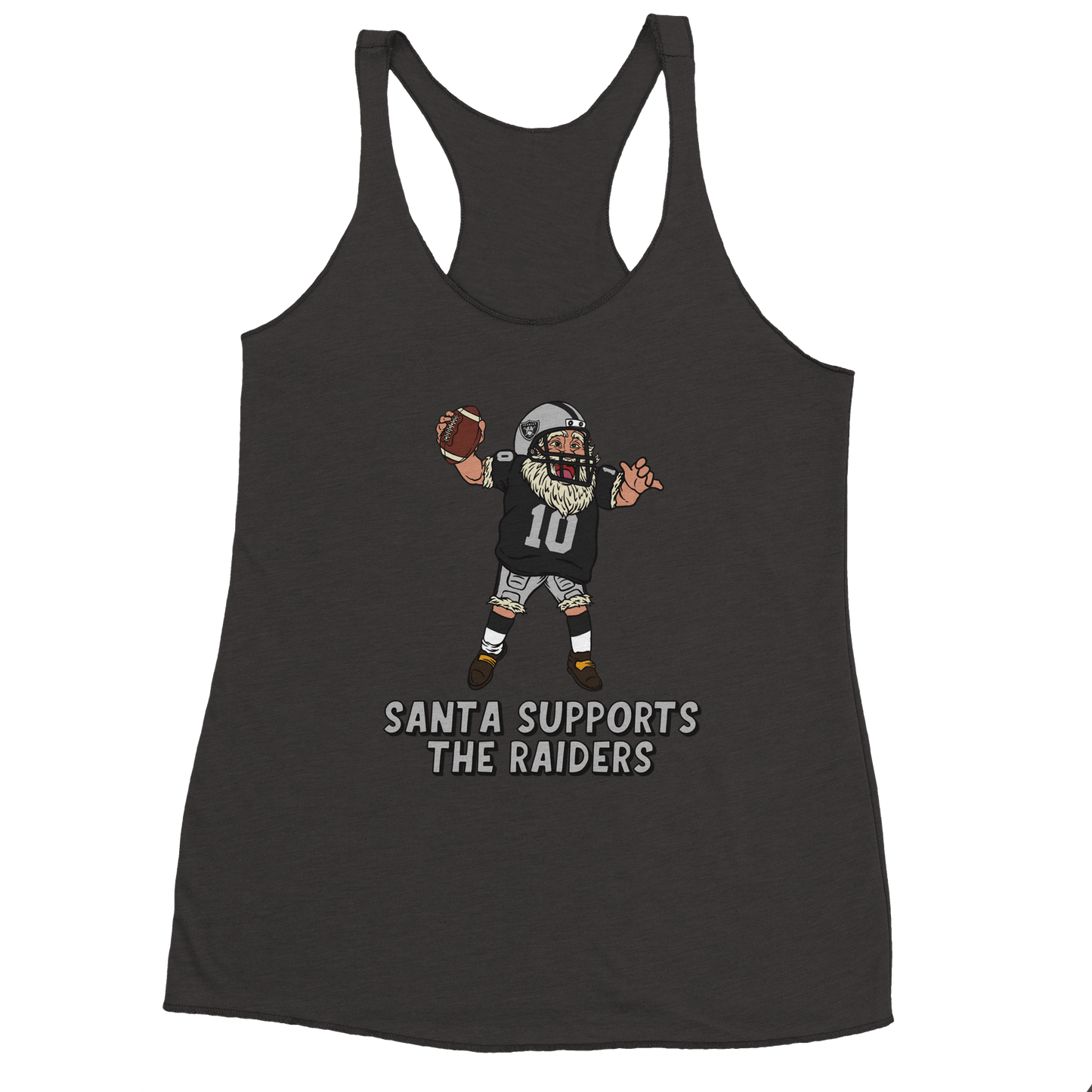 Las Vegas Raiders Women's Racerback Santa Tank Top