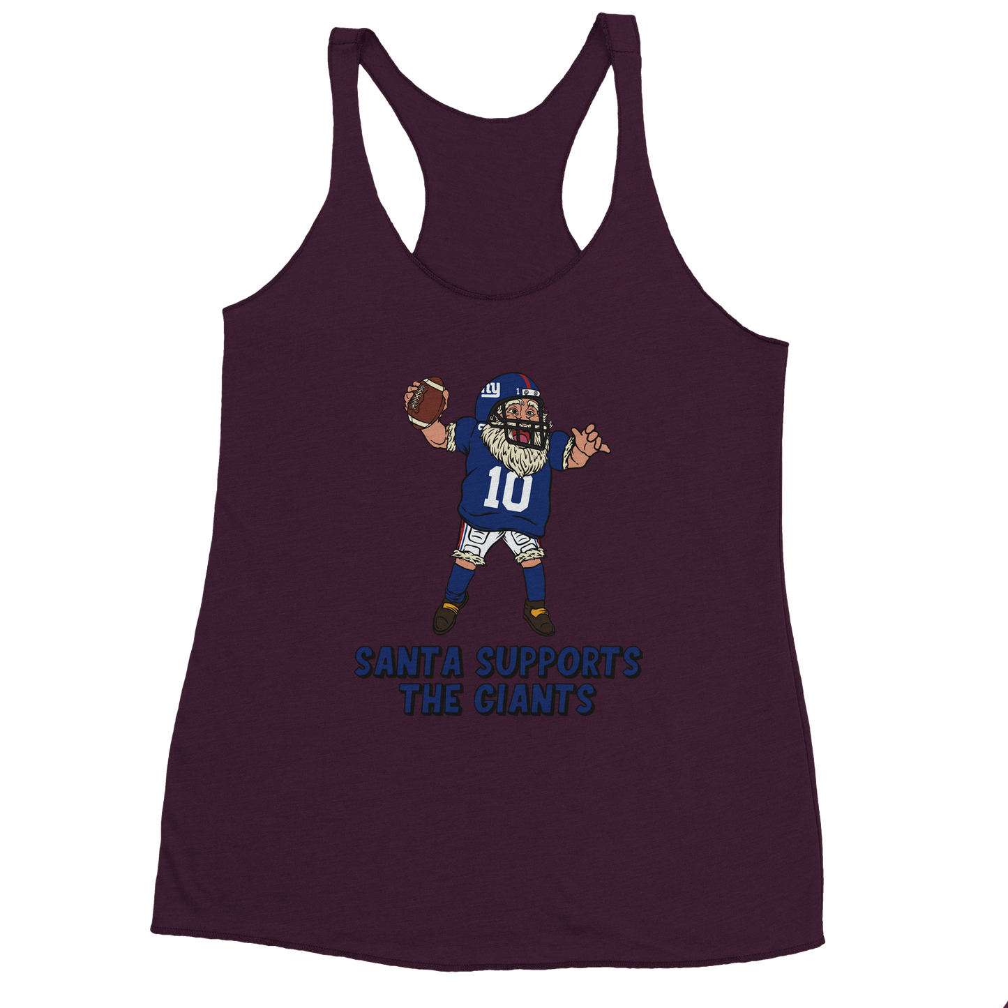 New York Giants Women's Racerback Santa Tank Top