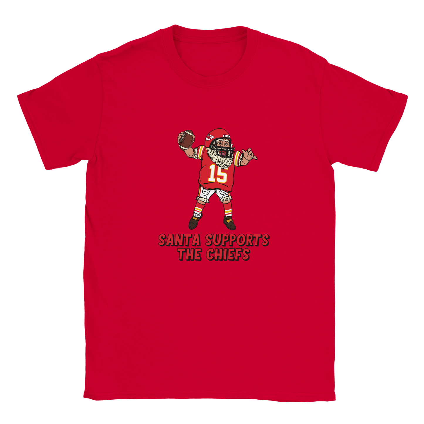 Kansas City Chiefs Kids Crewneck Santa T-shirt