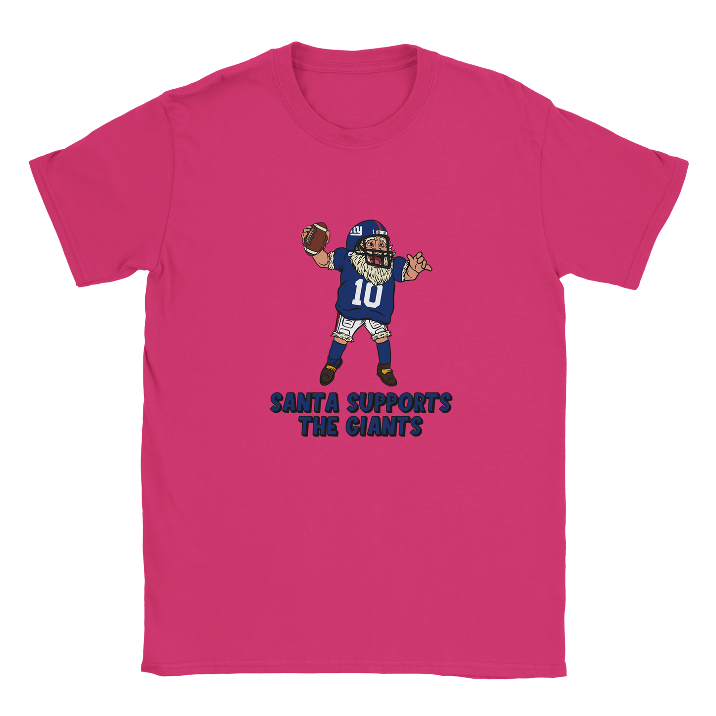 New York Giants Kids Crewneck Santa T-shirt