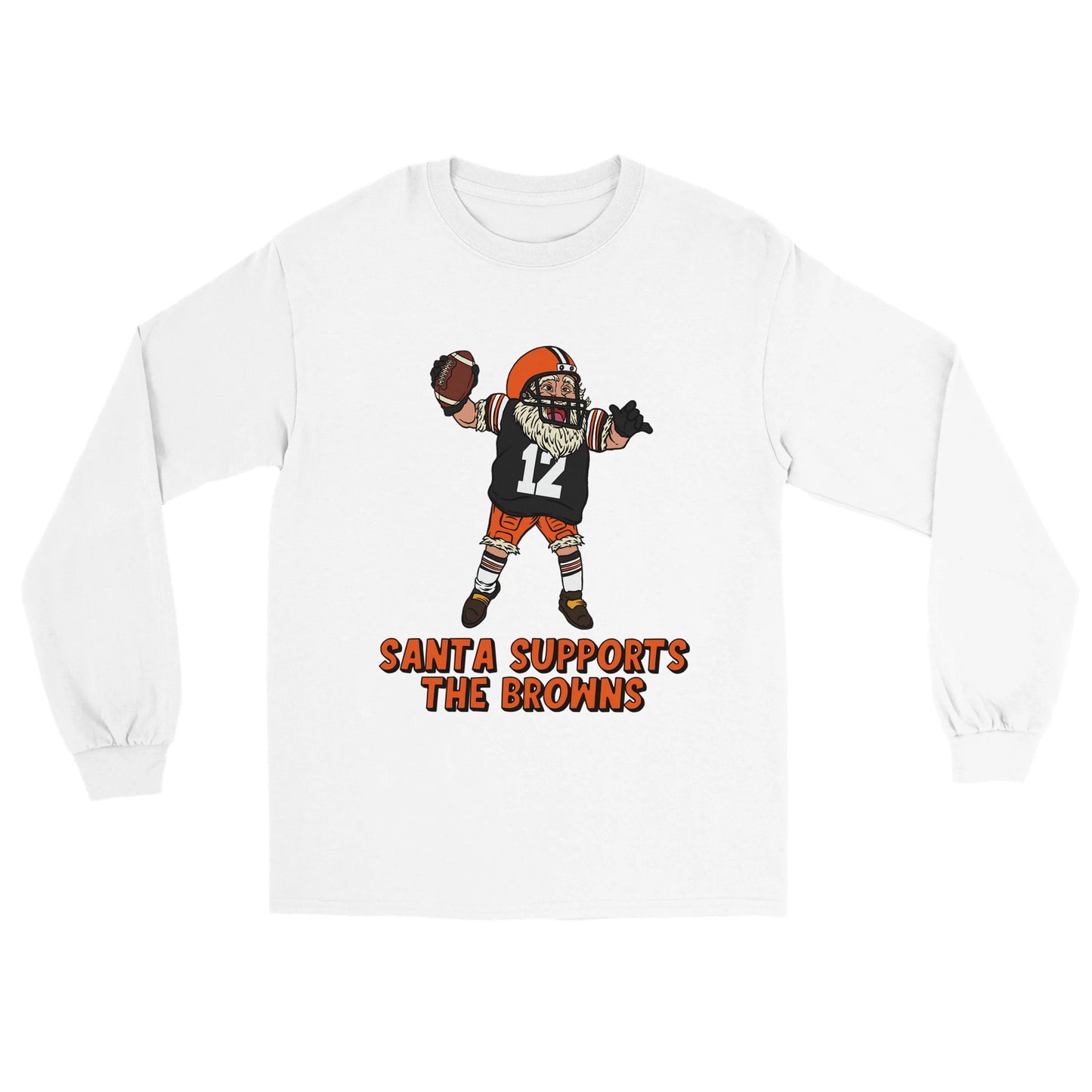 Cleveland Browns Longsleeve Santa T-shirt