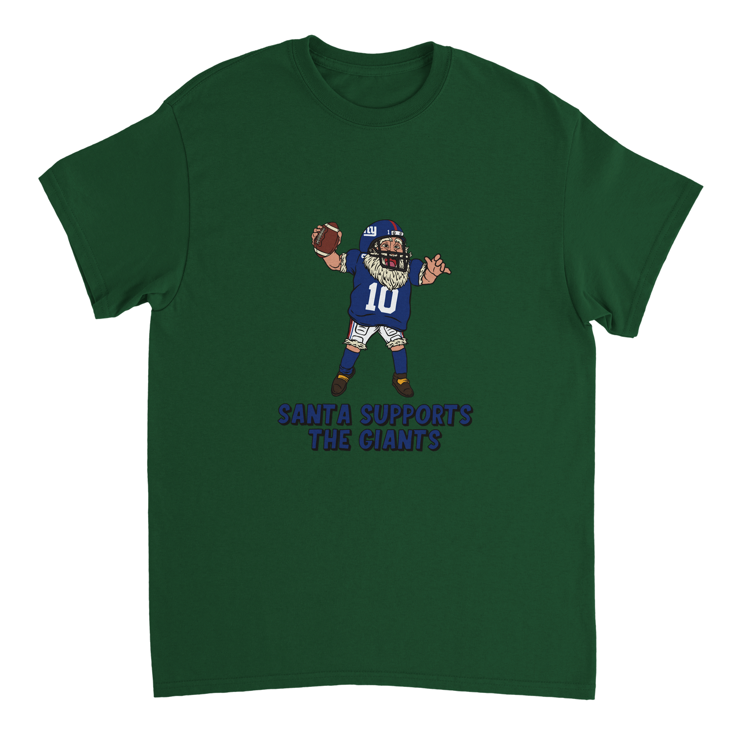 New York Giants Unisex Crewneck Santa T-shirt