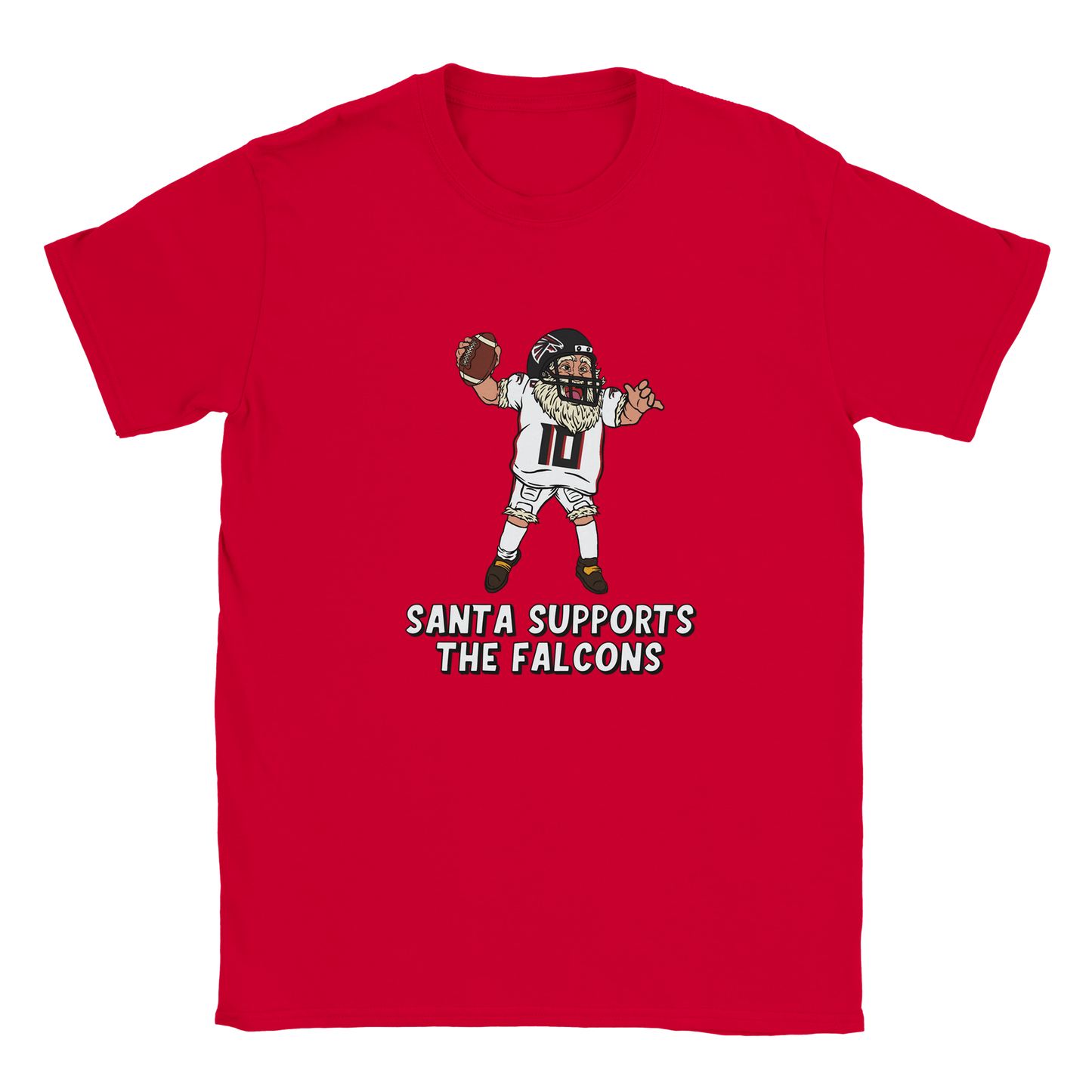 Atlanta Falcons Kids Crewneck Santa T-shirt