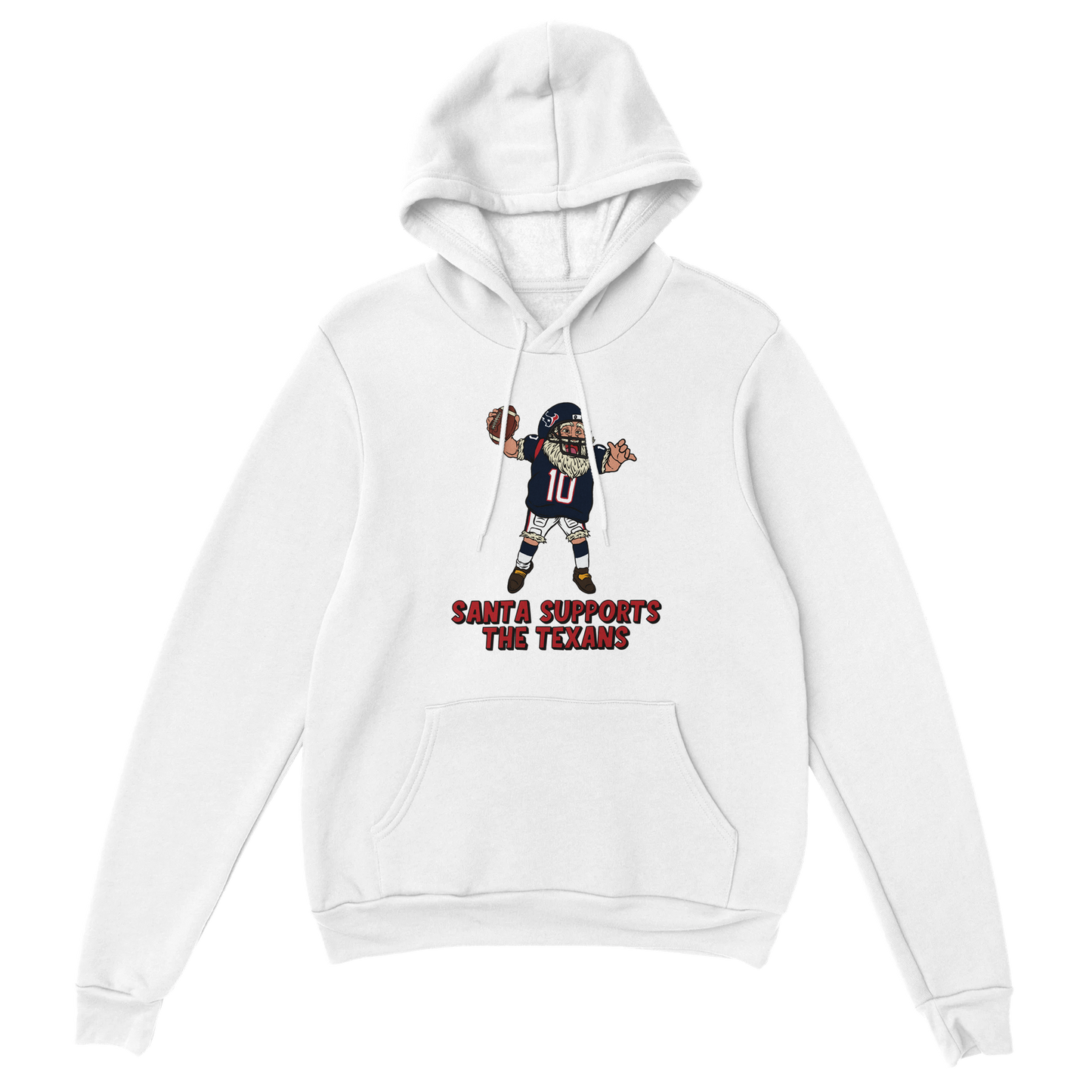 Houston Texans Unisex Pullover Santa Hoodie