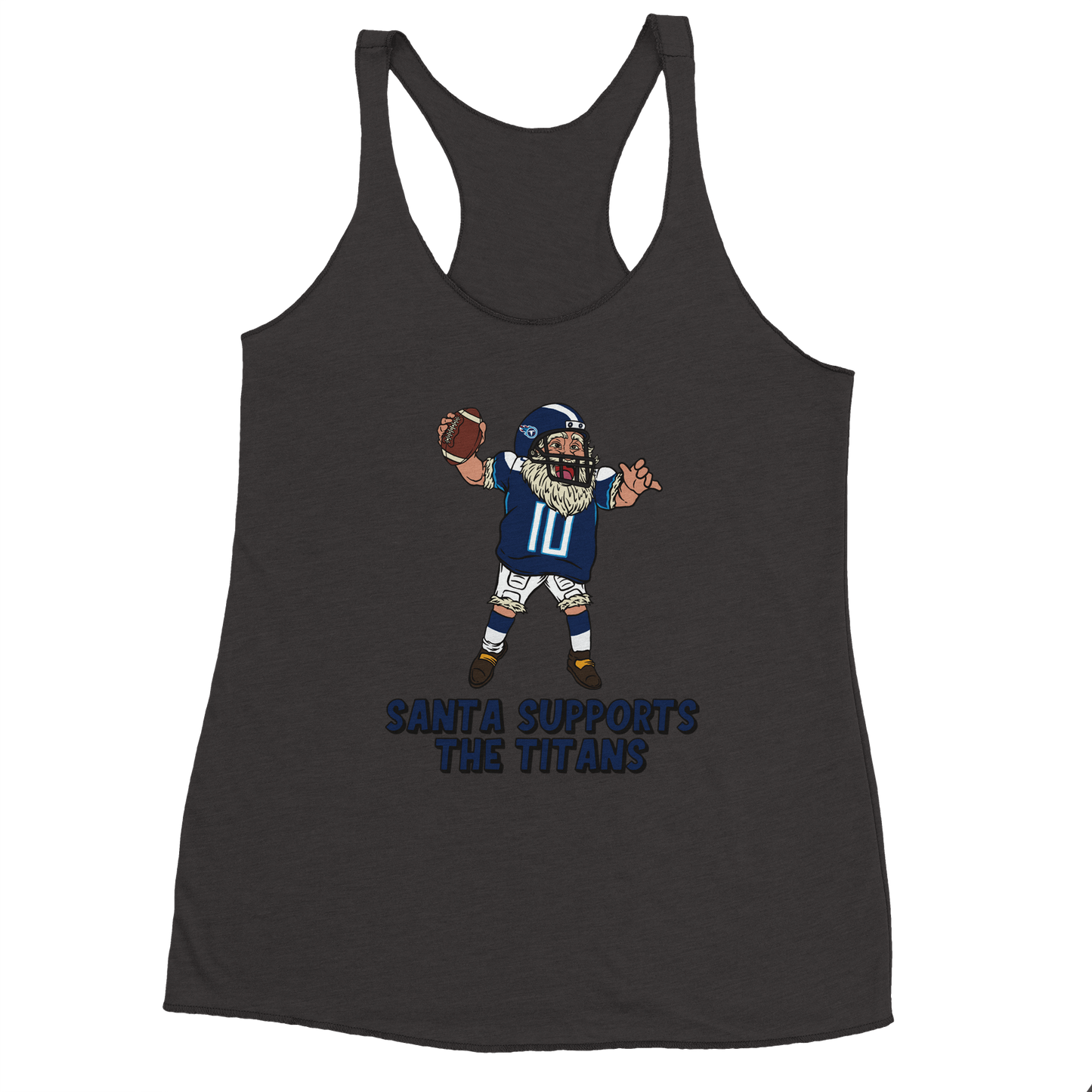 Tennessee Titans Women's Racerback Santa Tank Top