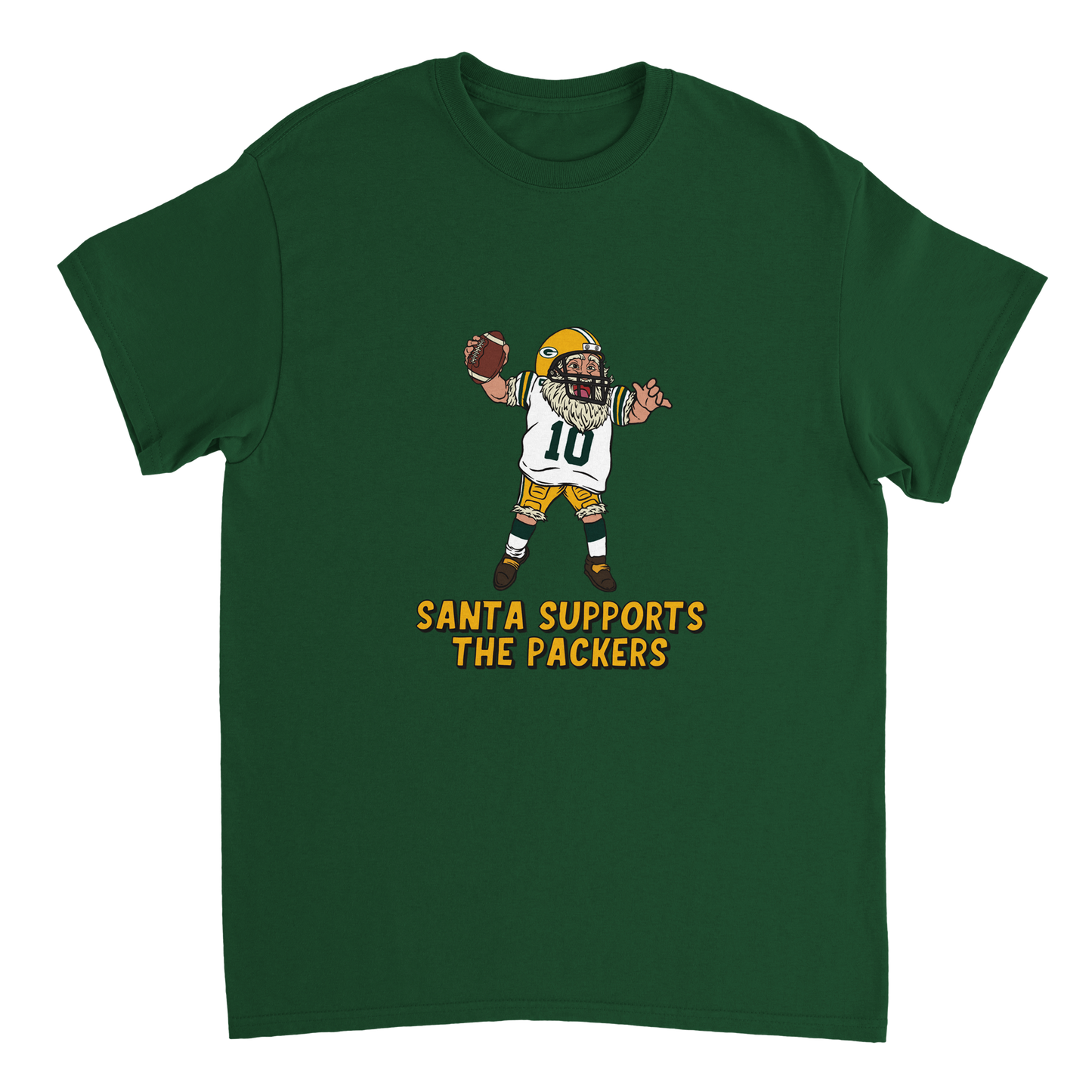 Green Bay Packers Unisex Crewneck Santa T-shirt