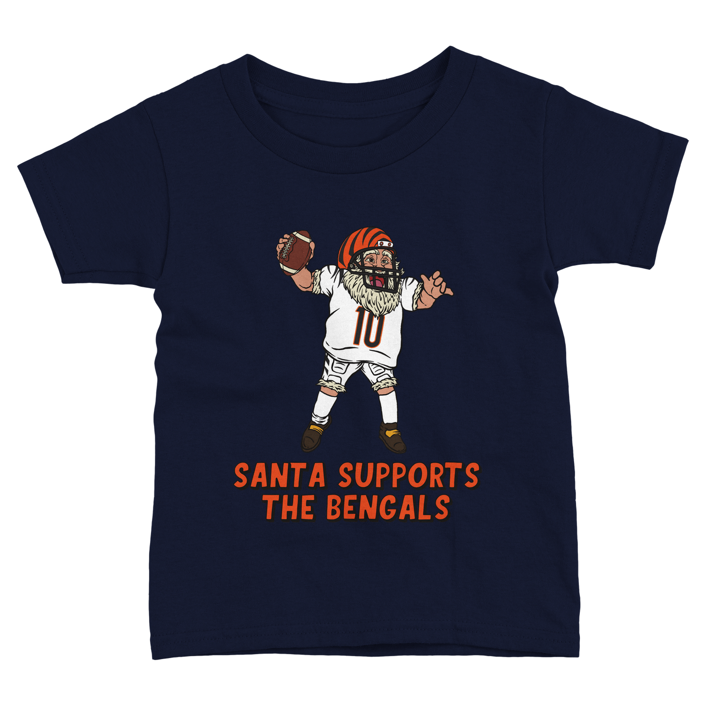 Cincinnati Bengals Toddler Fine Jersey Santa T-Shirt