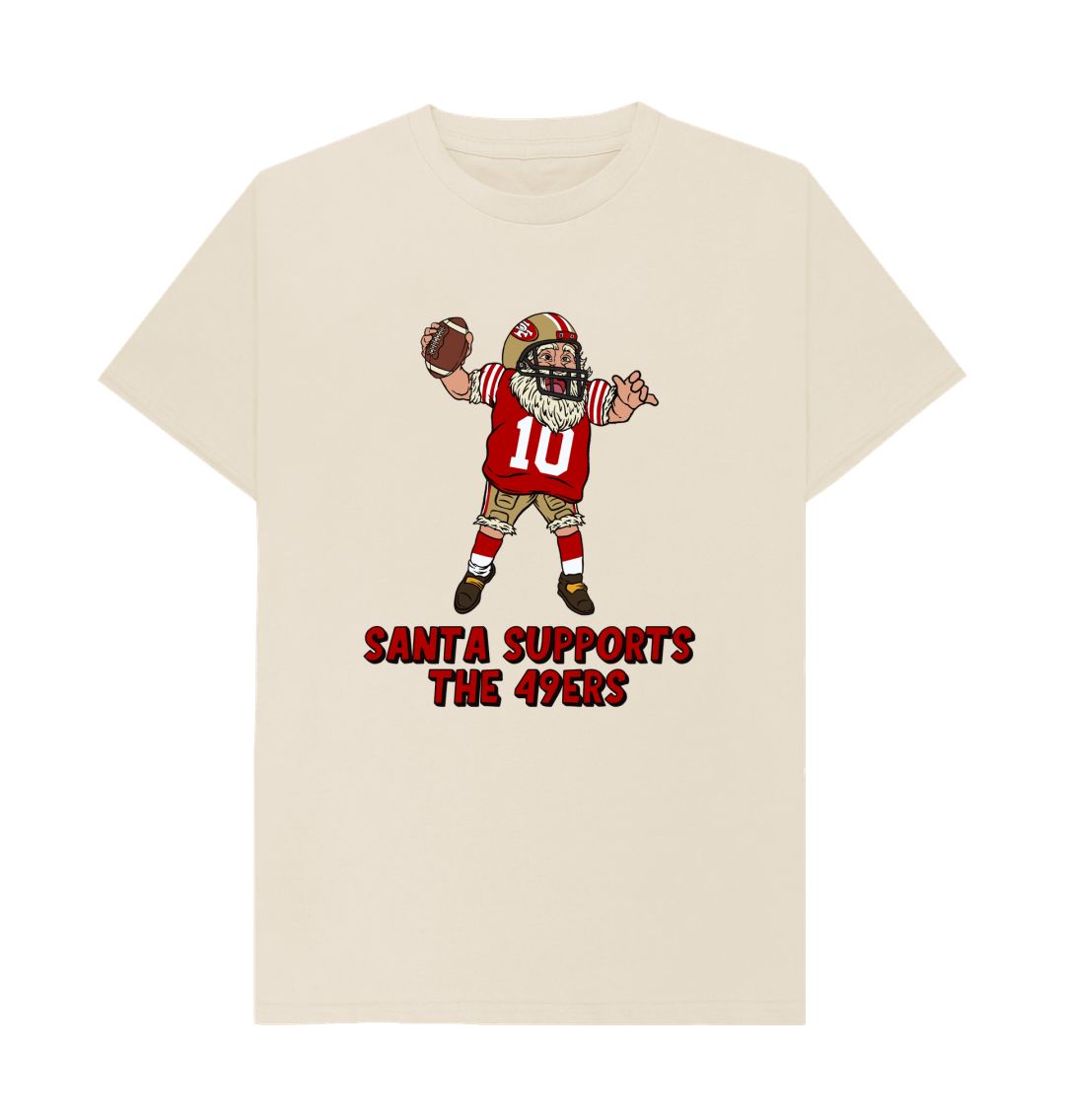 Oat San Franscisco 49ers Women's Crew Neck Santa T-shirt