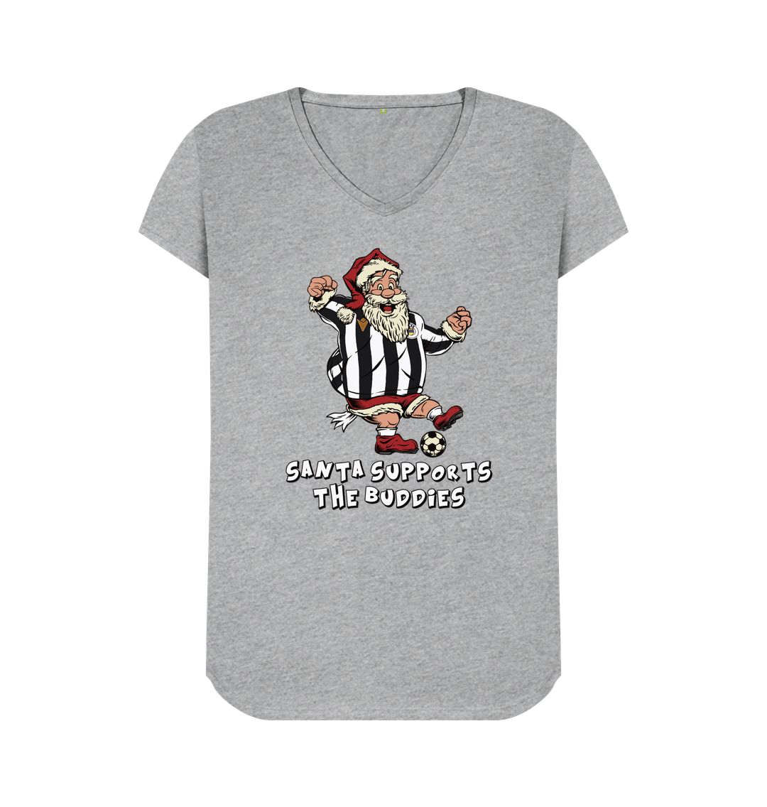 Athletic Grey St Mirren Women's V-neck T-shirt