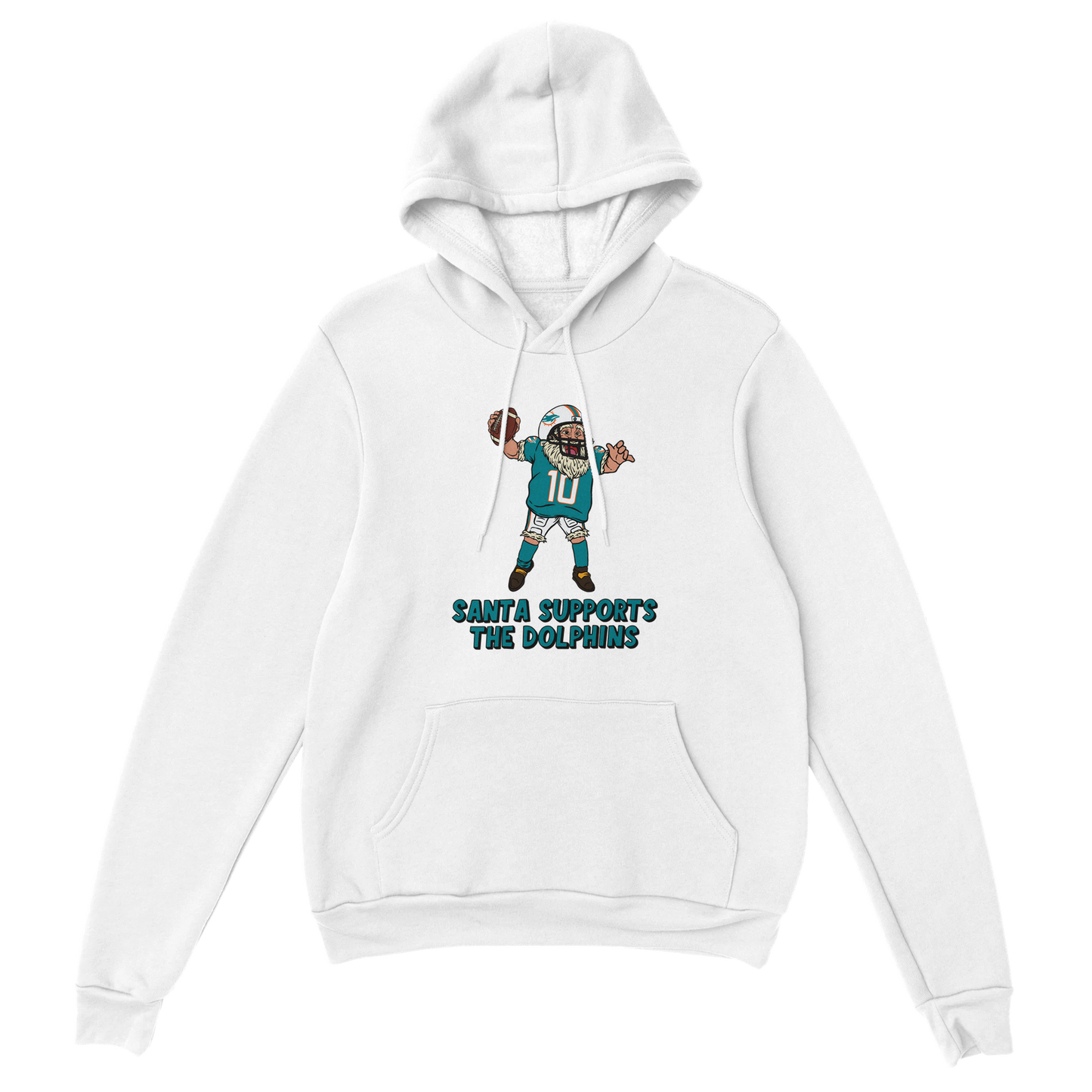 Miami Dolphins Unisex Pullover Santa Hoodie