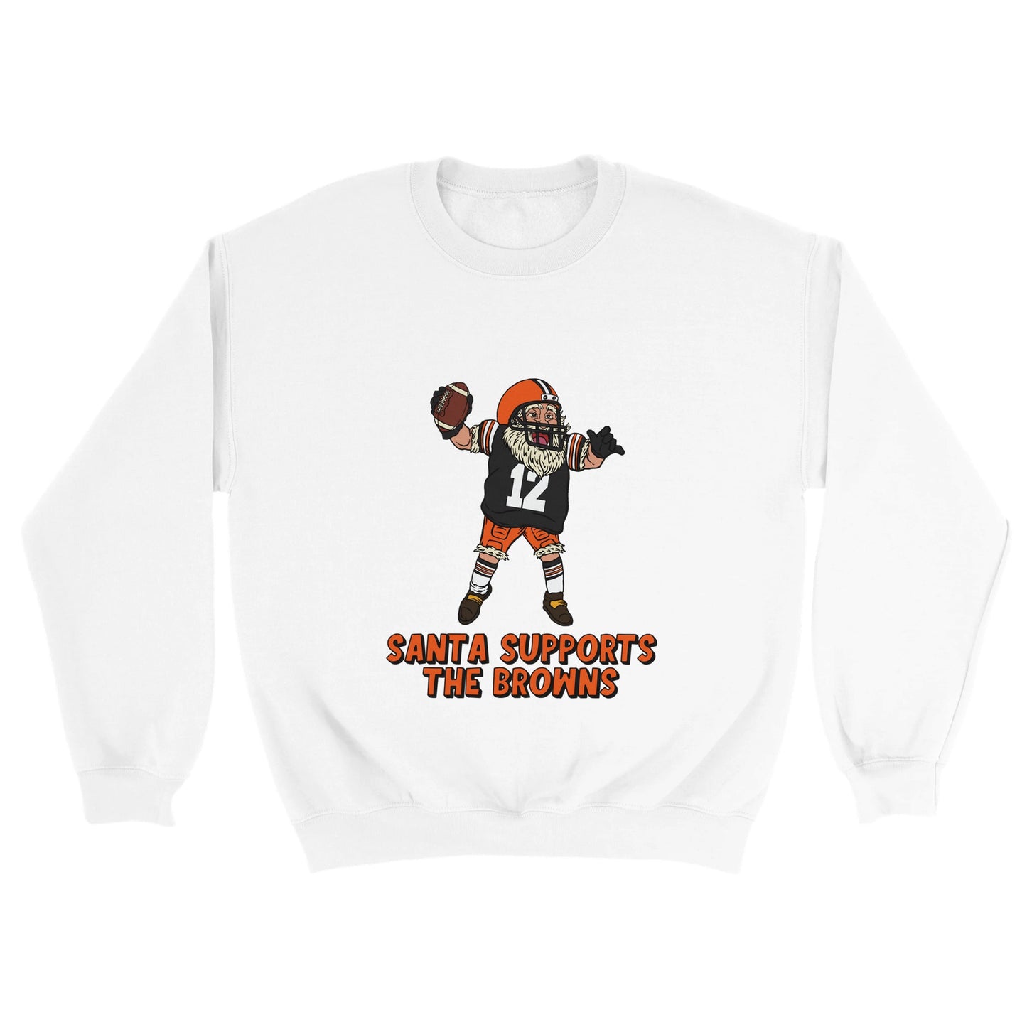 Cleveland Browns Unisex Crewneck Santa Sweatshirt