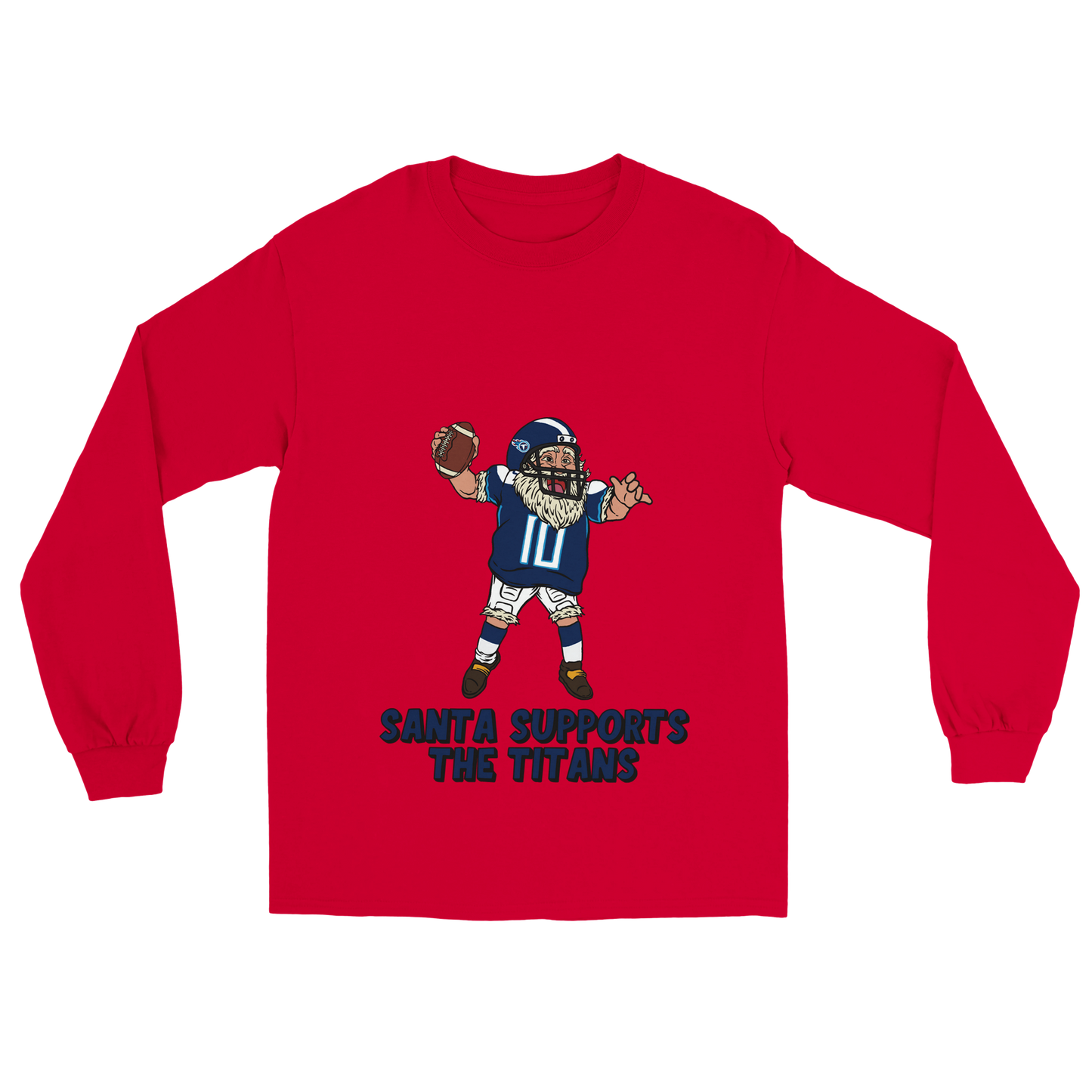 Tennessee Titans Unisex Longsleeve Santa T-shirt