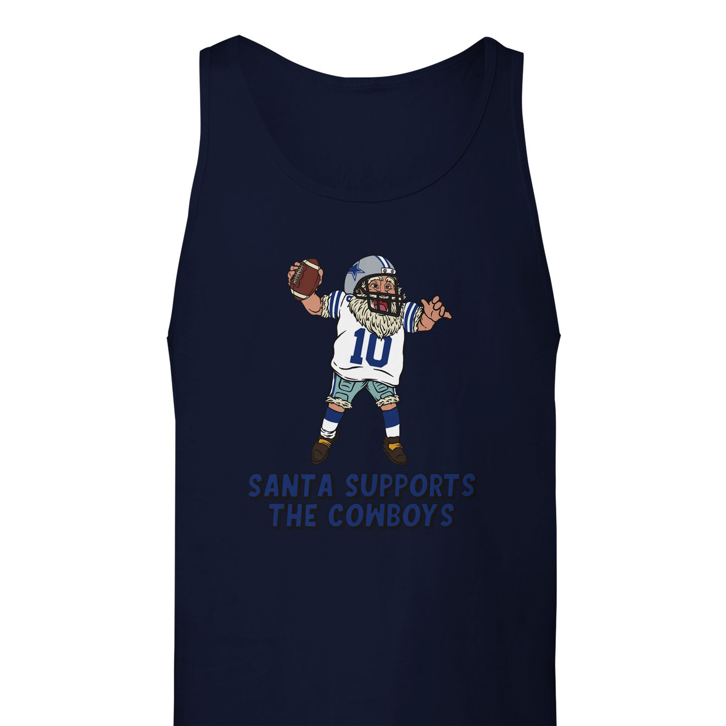 Dallas Cowboys Unisex Santa Tank Top