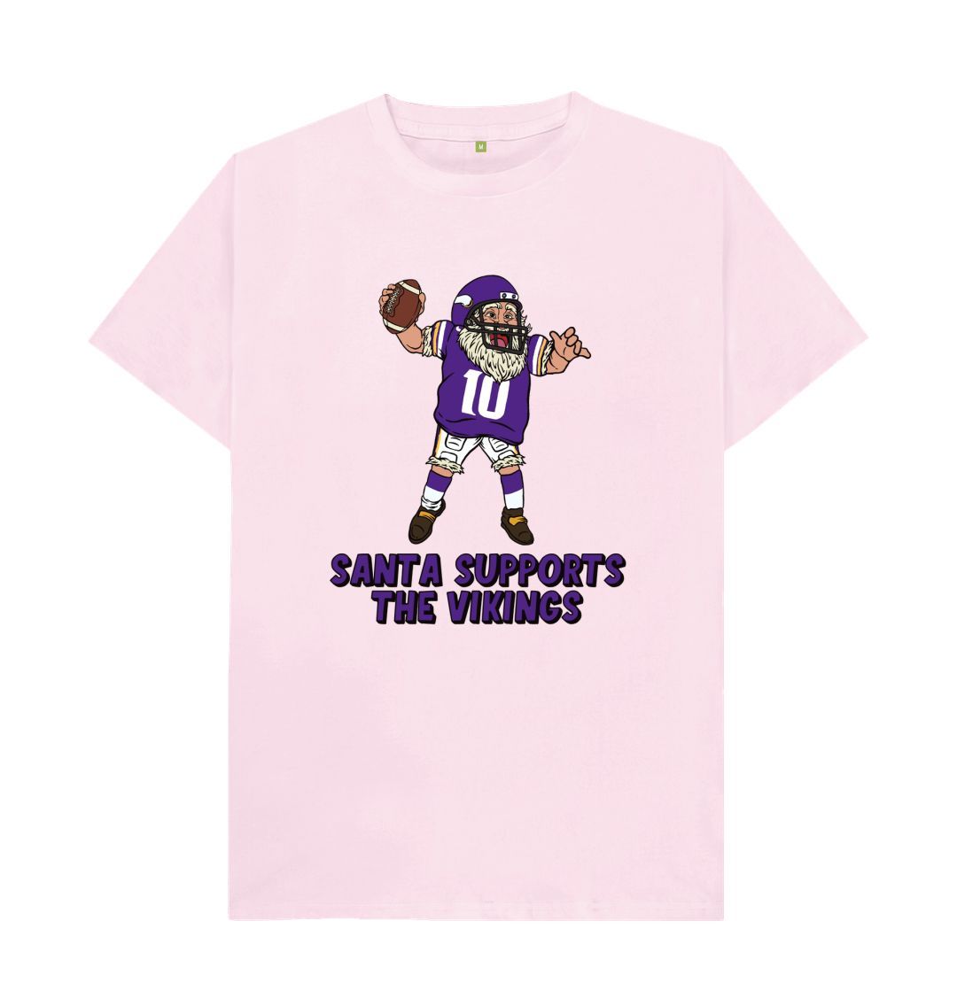 Pink Minnesota Vikings Santa T-shirt