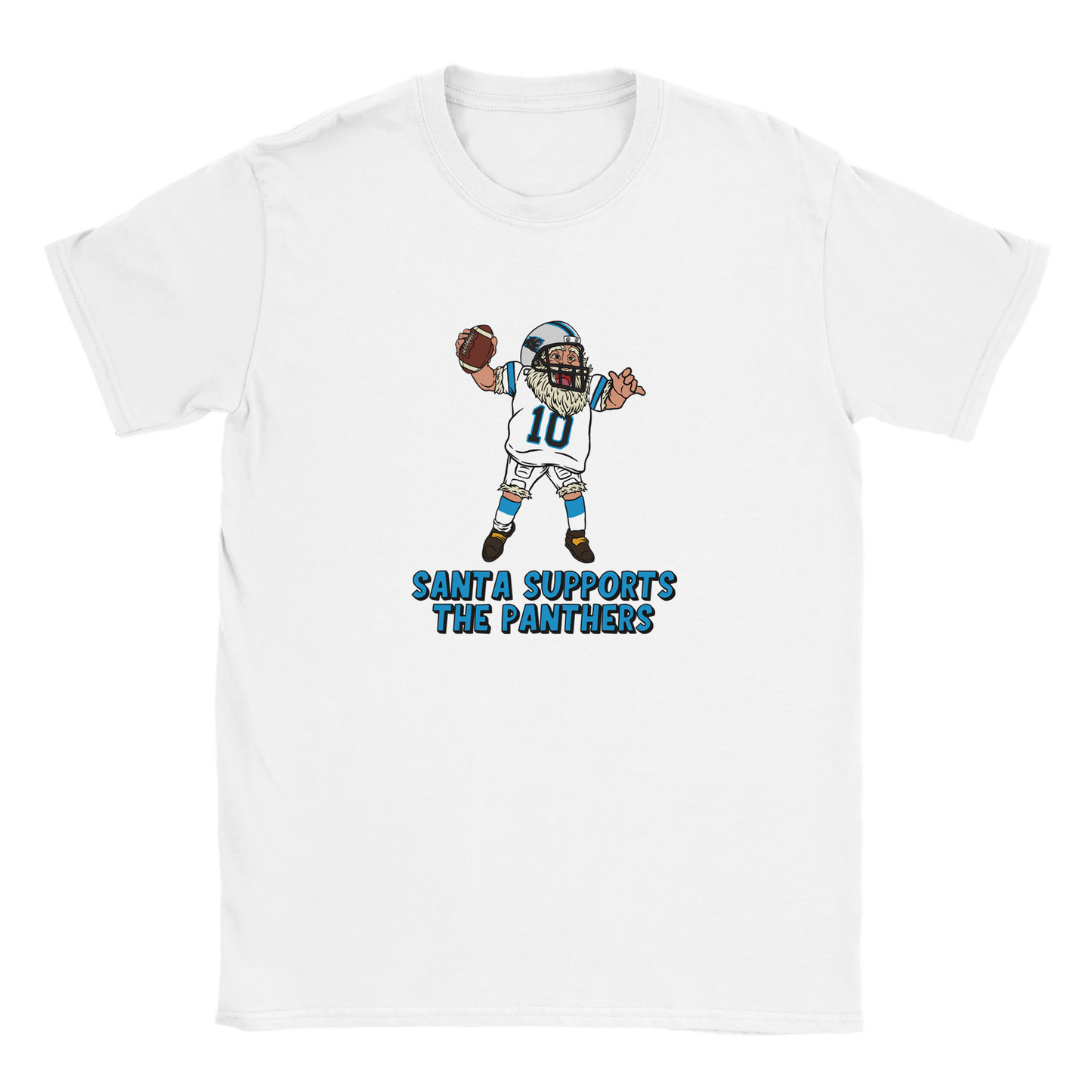 Carolina Panthers Kids Crewneck Santa T-shirt