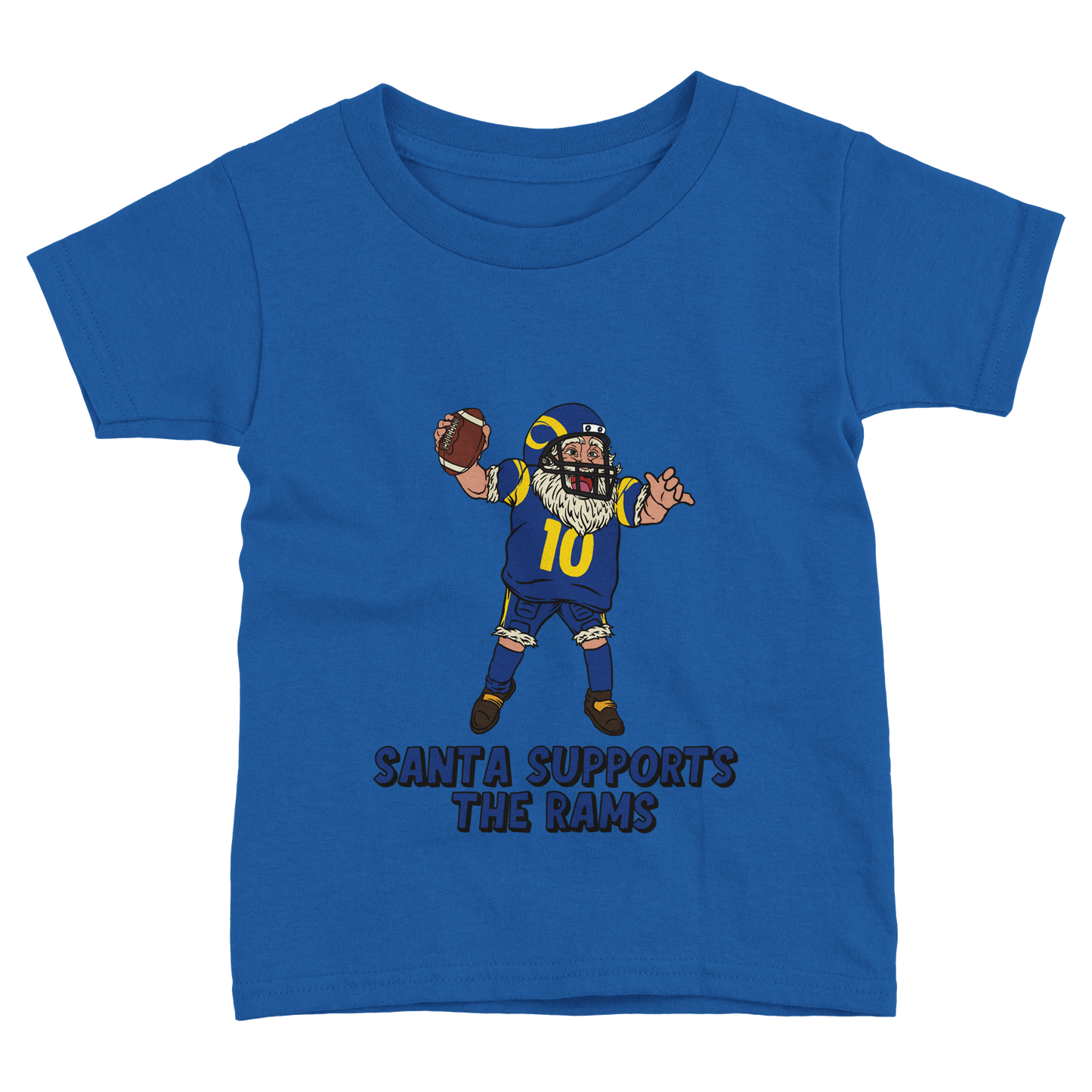 Los Angeles Rams Toddler Fine Jersey Santa T-Shirt