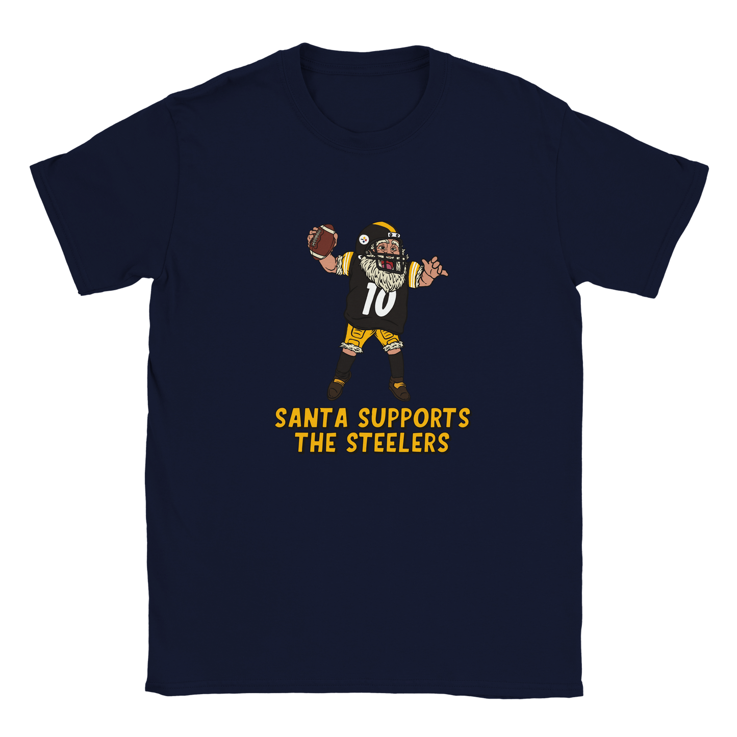 Pittsburgh Steelers Kids Crewneck Santa T-shirt